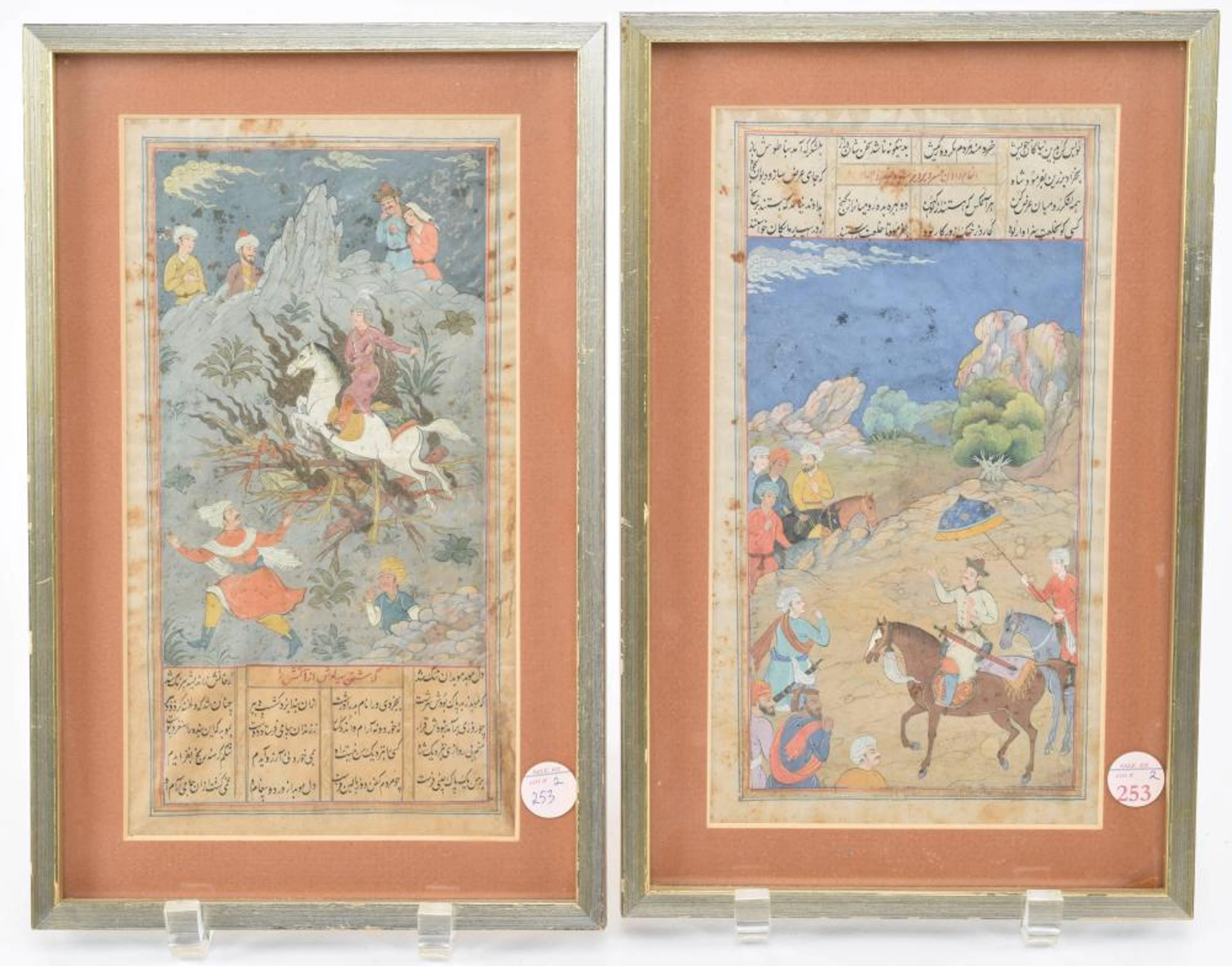 2 miniature paintings