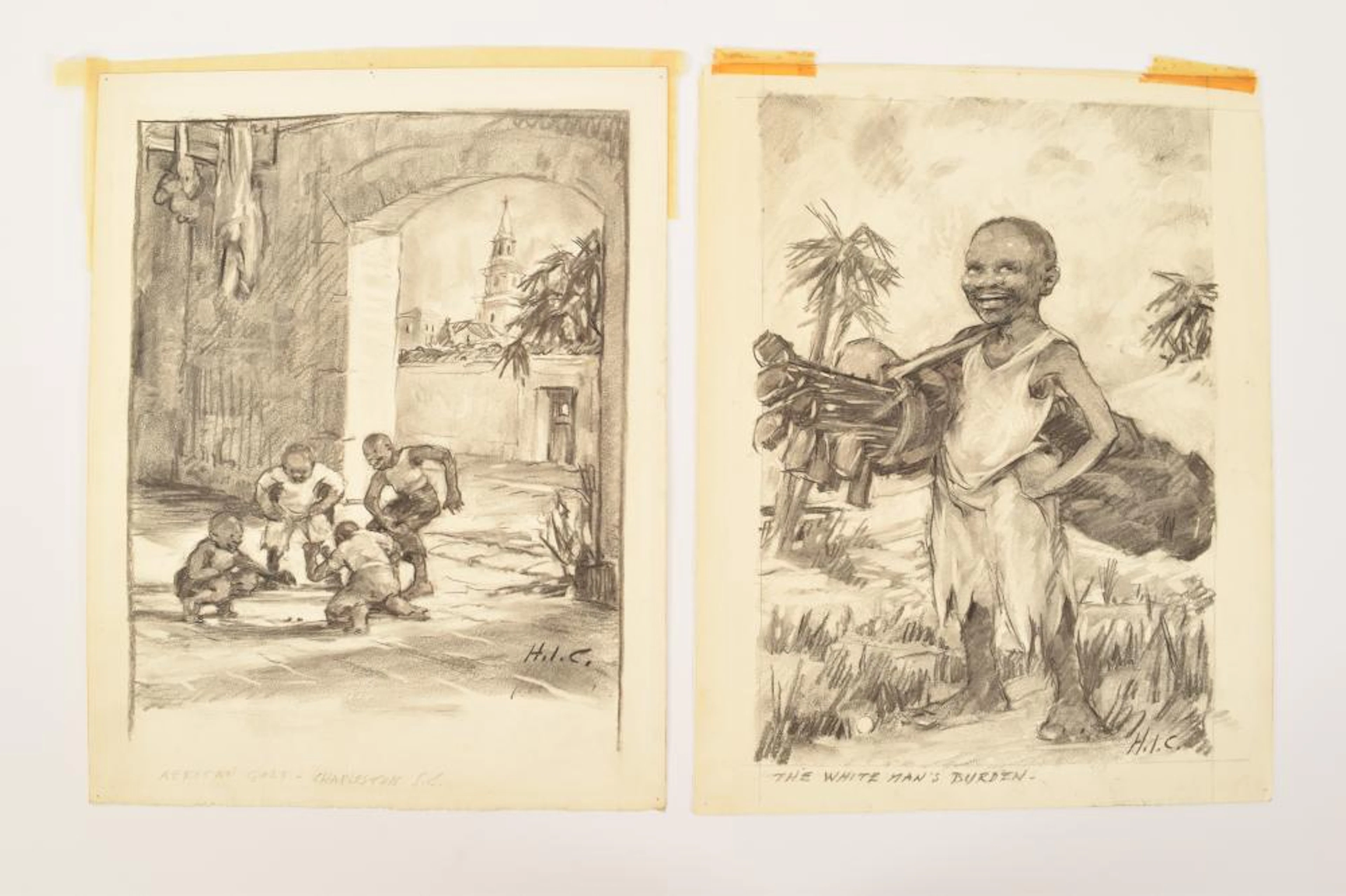 Henry Ives Cobb Sr. Charcoal Drawings
