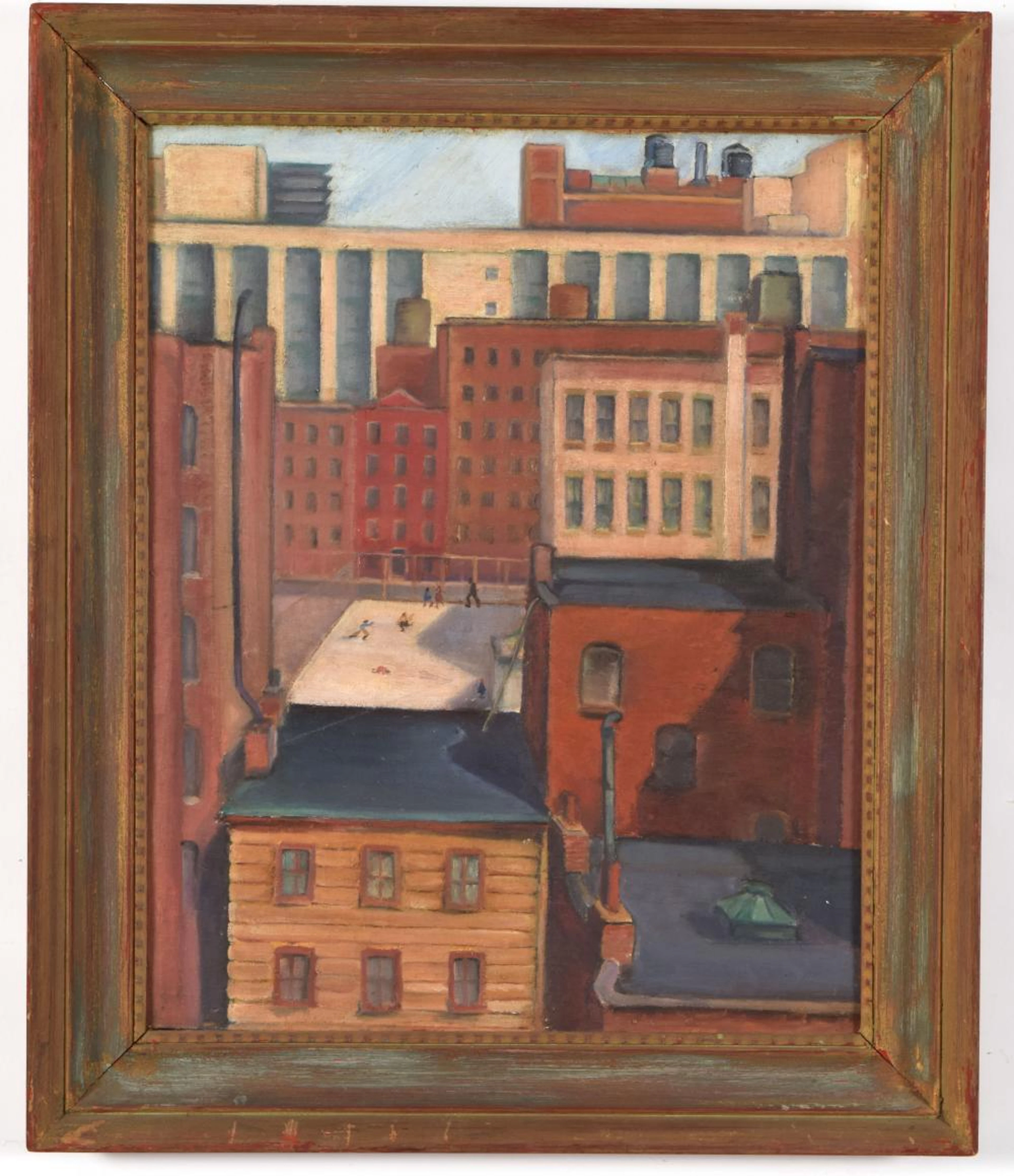 Ashcan school. Early 20th century. Painting of