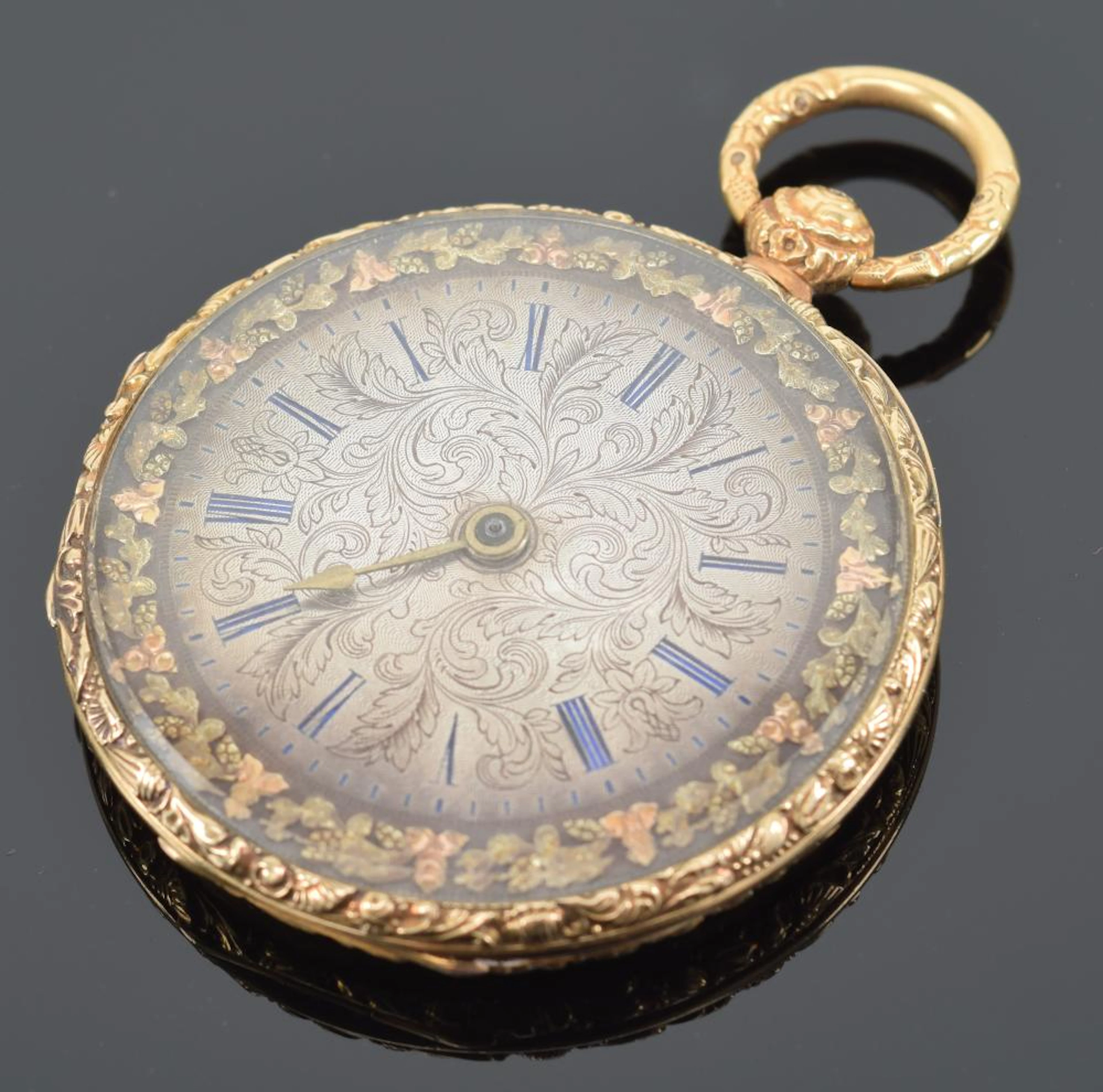 Charles Oudin gold men's pocket watch. French. 19th century.
