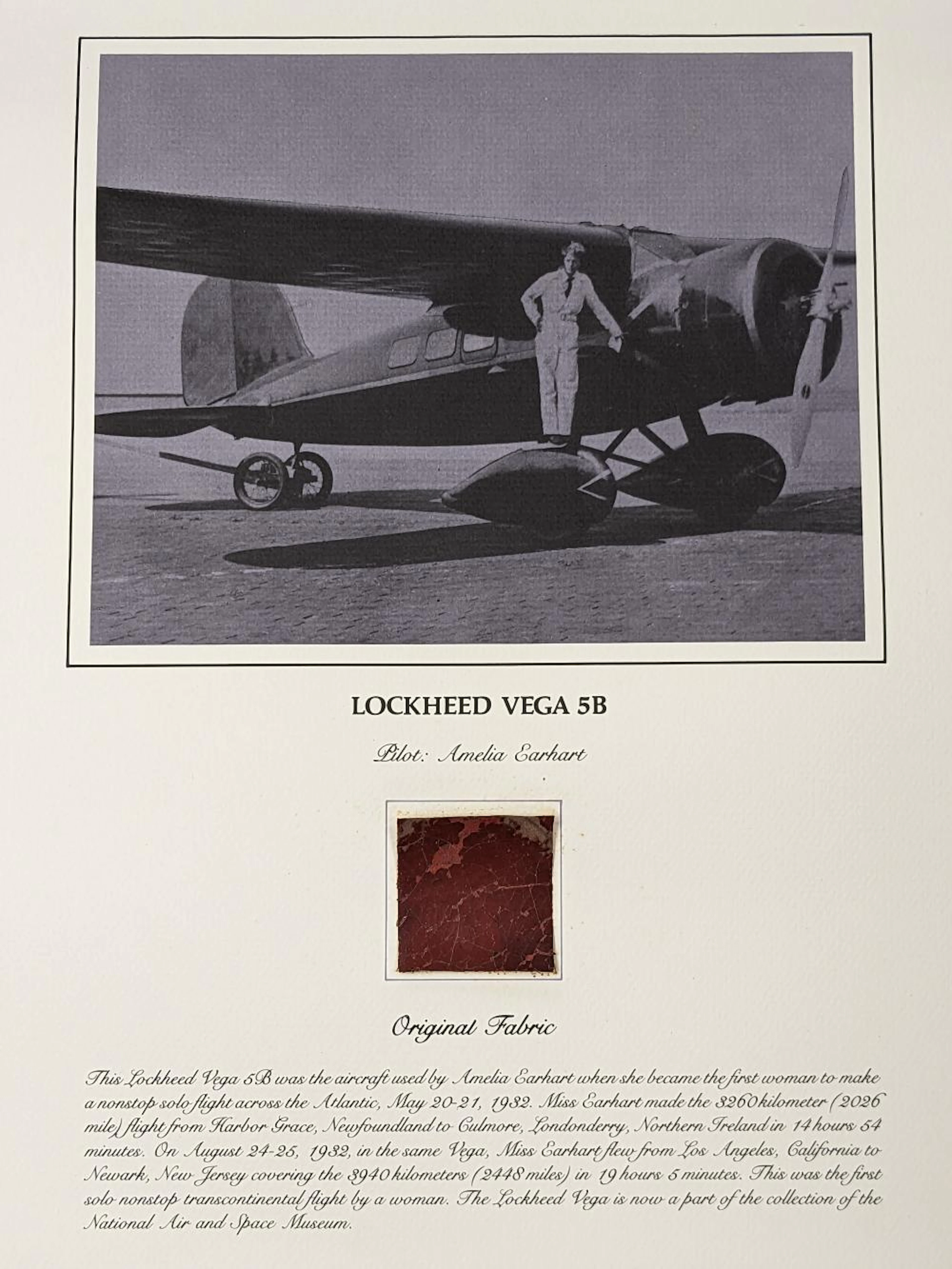 Lot of Smithsonian airplane relics