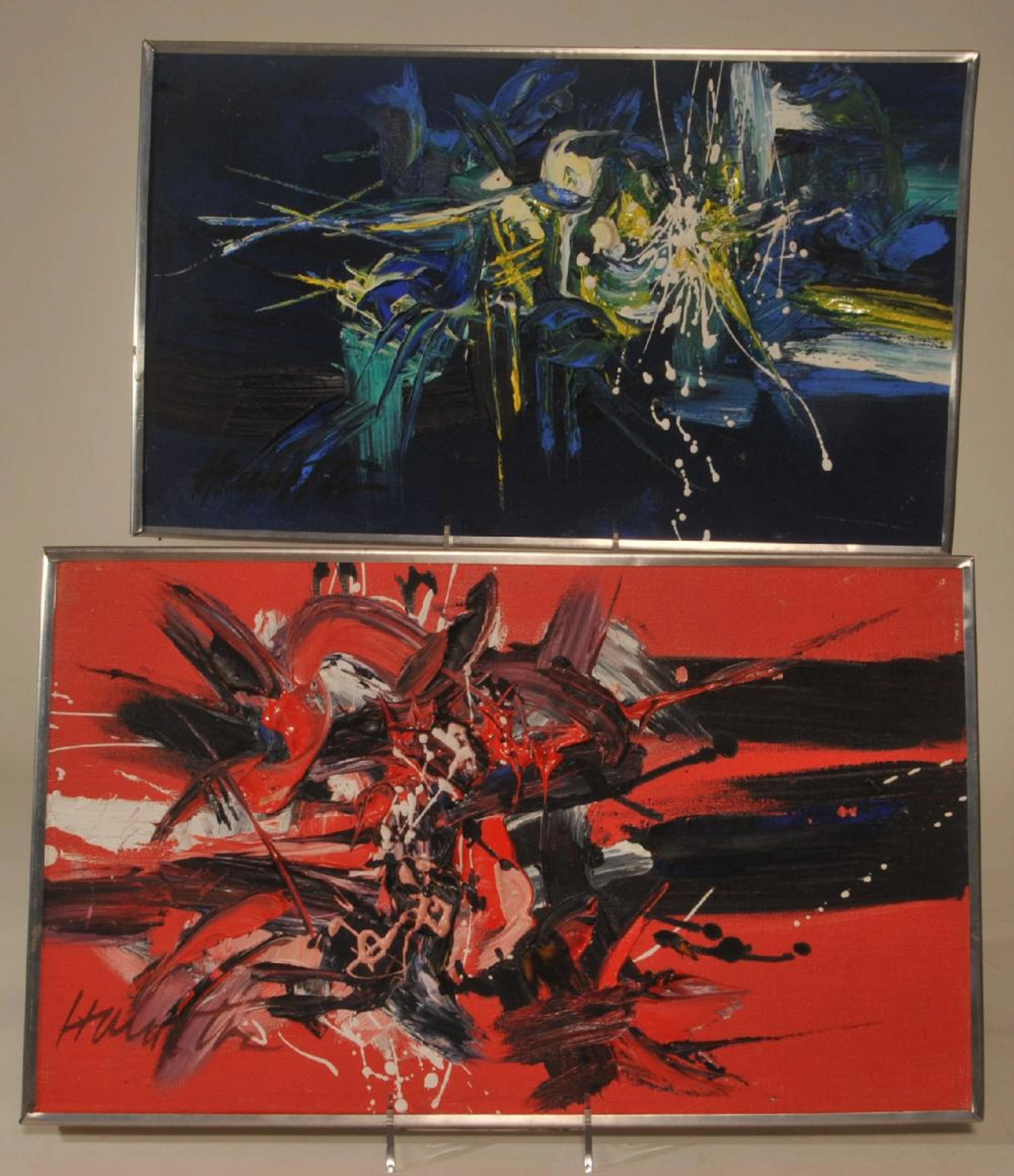 Two Elaine Hamilton-O'Neal Abstract paintings