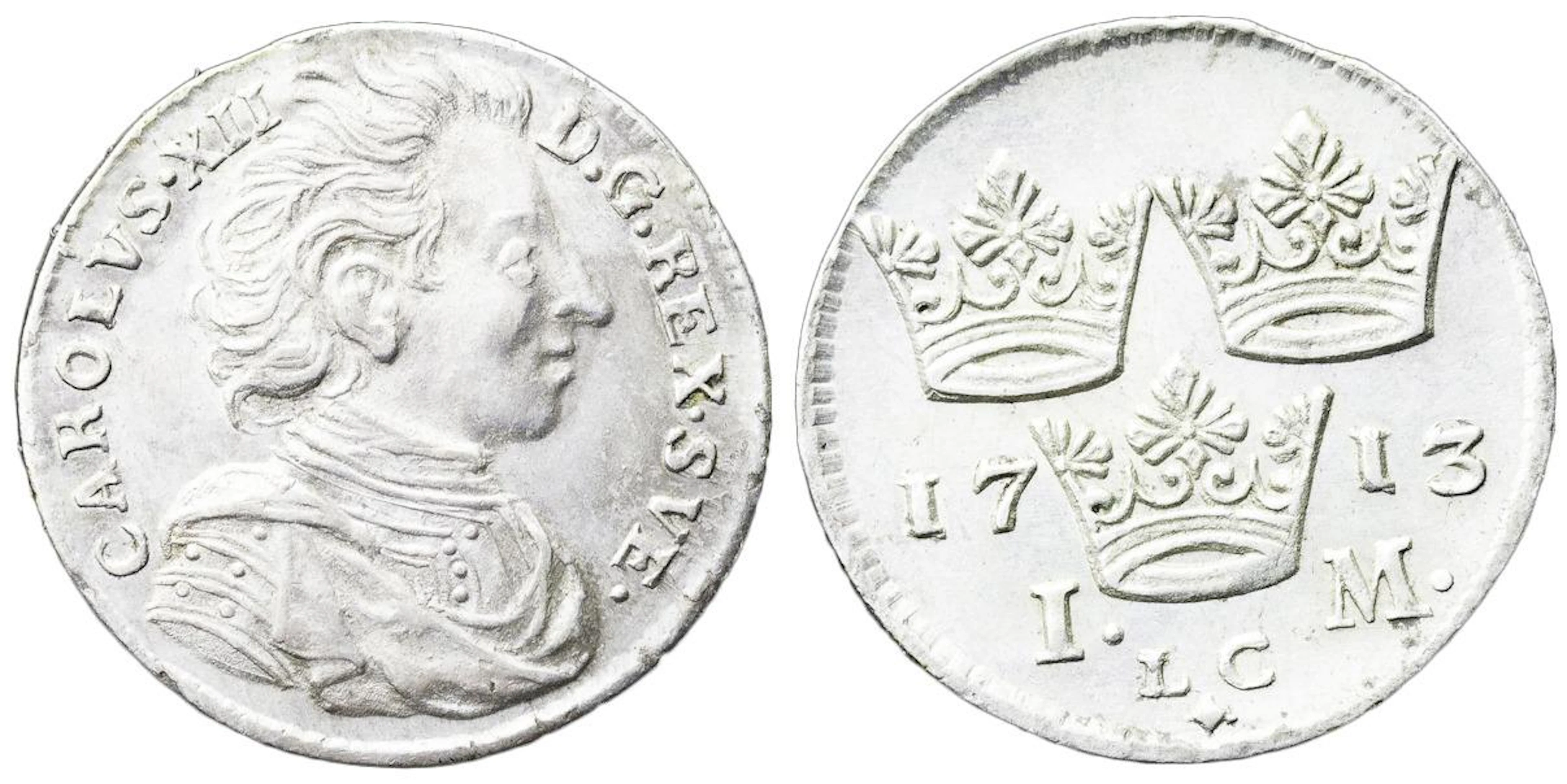 STOCKHOLM. Mark 1713. SM 95. 5,33 g. Något rengjord.