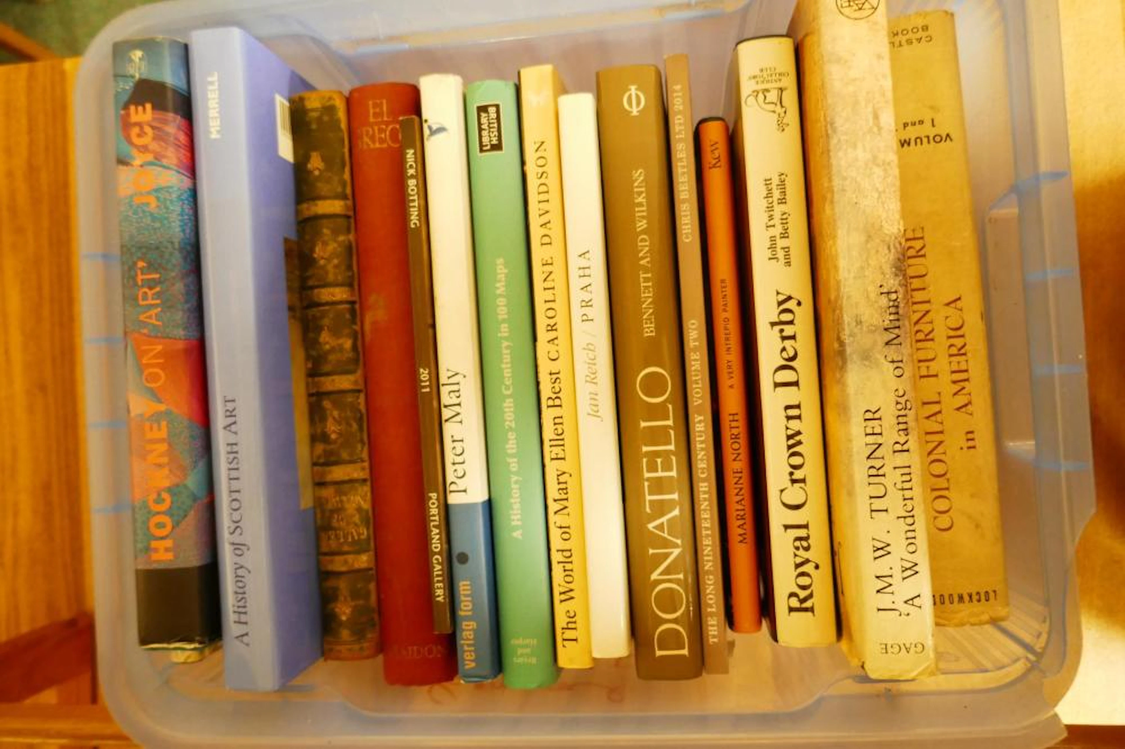 A box of good books on art and collection including...