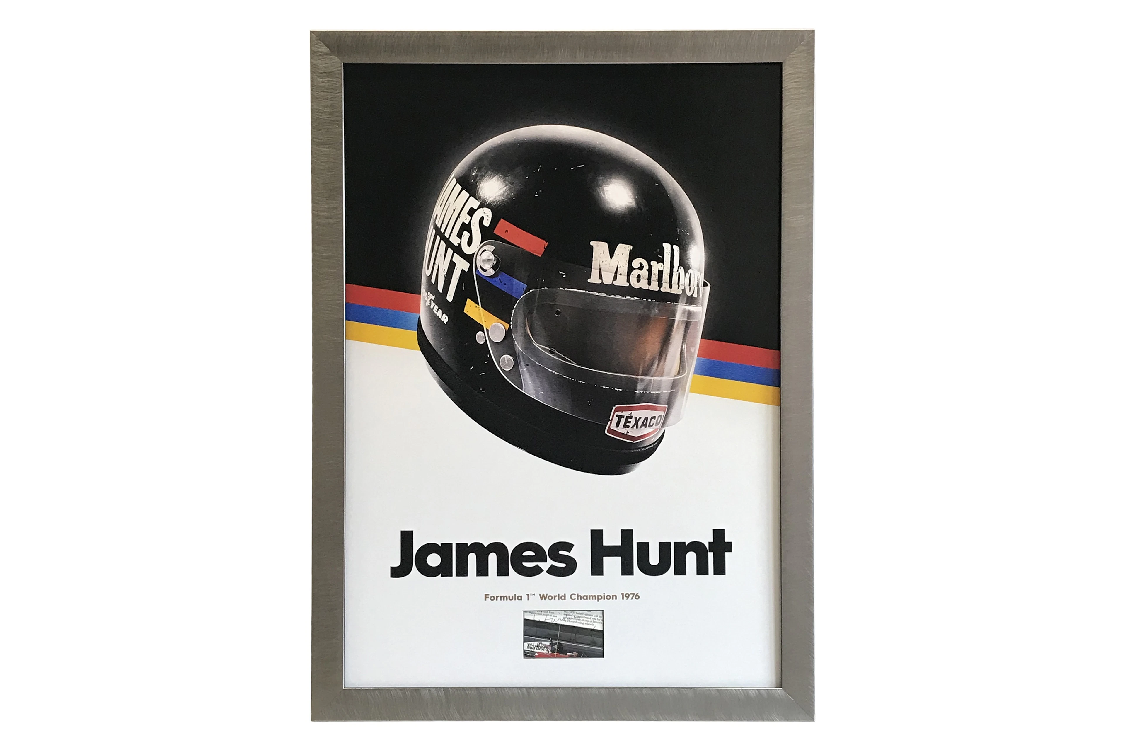 A Signed Tribute to James Hunt (1947 – 1993)  Offered With No Reserve