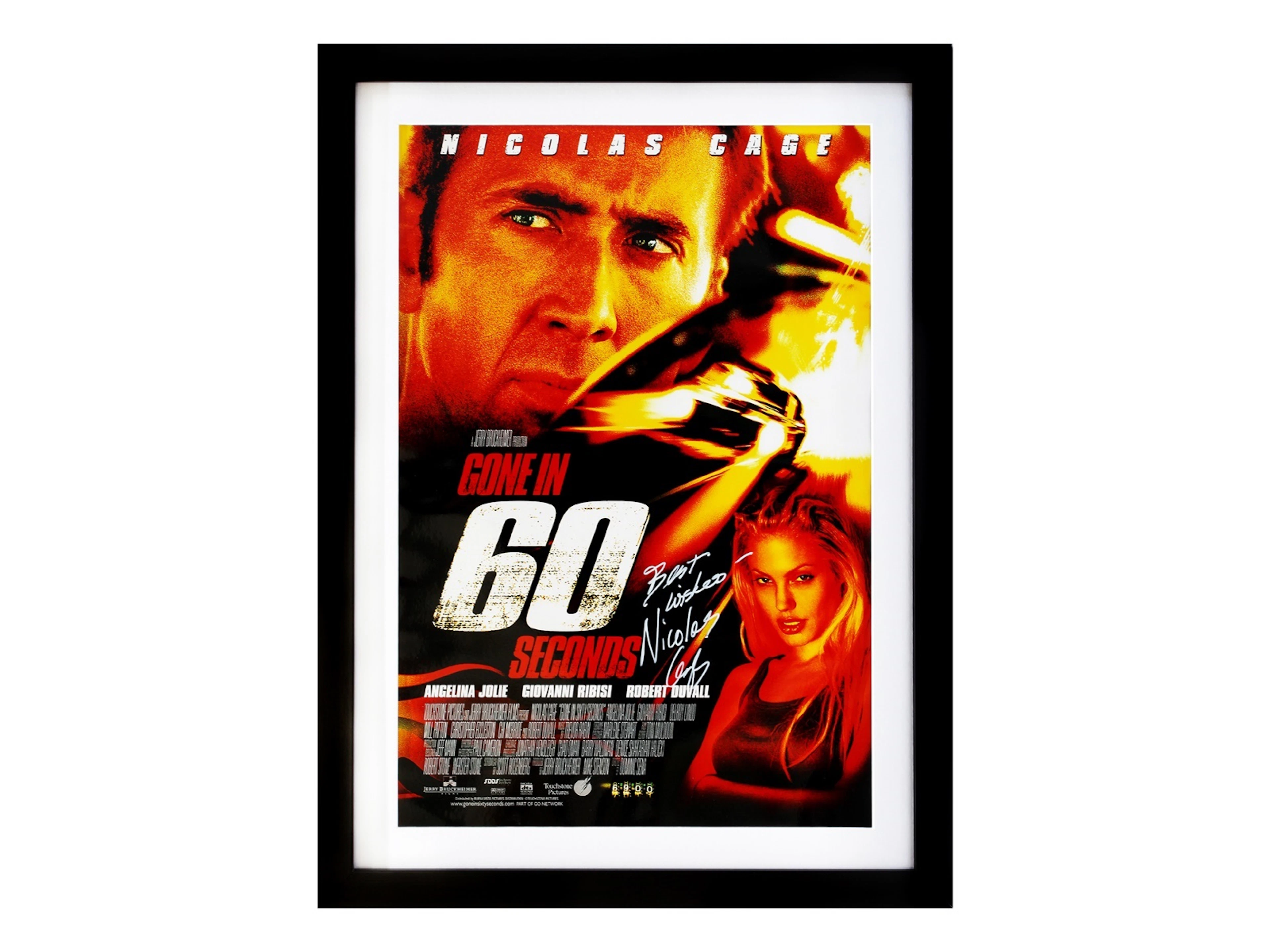 Gone in 60 Seconds / Nicolas Cage Movie Poster (Signed)