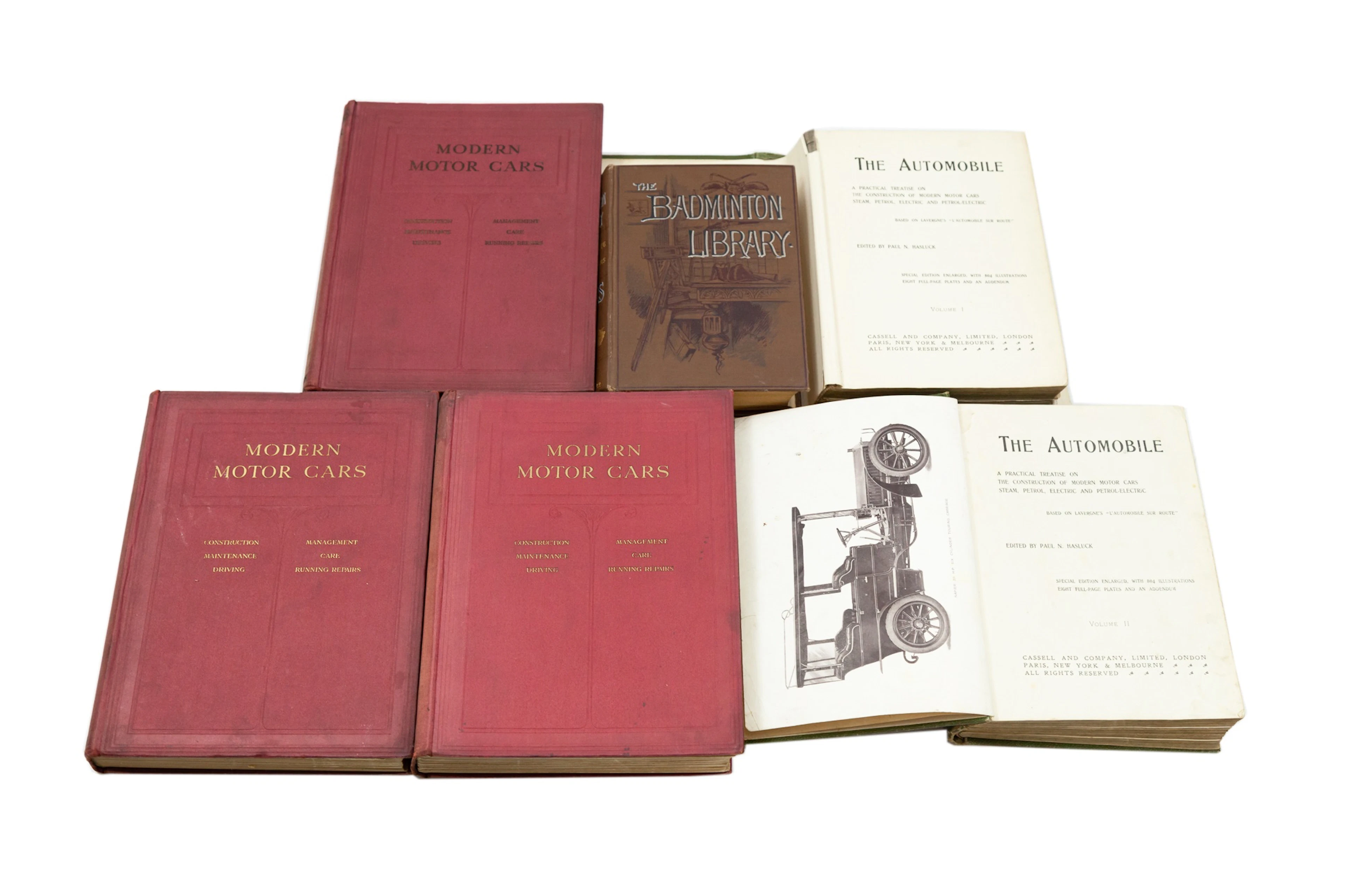 Six Early Motoring Volumes  No Reserve