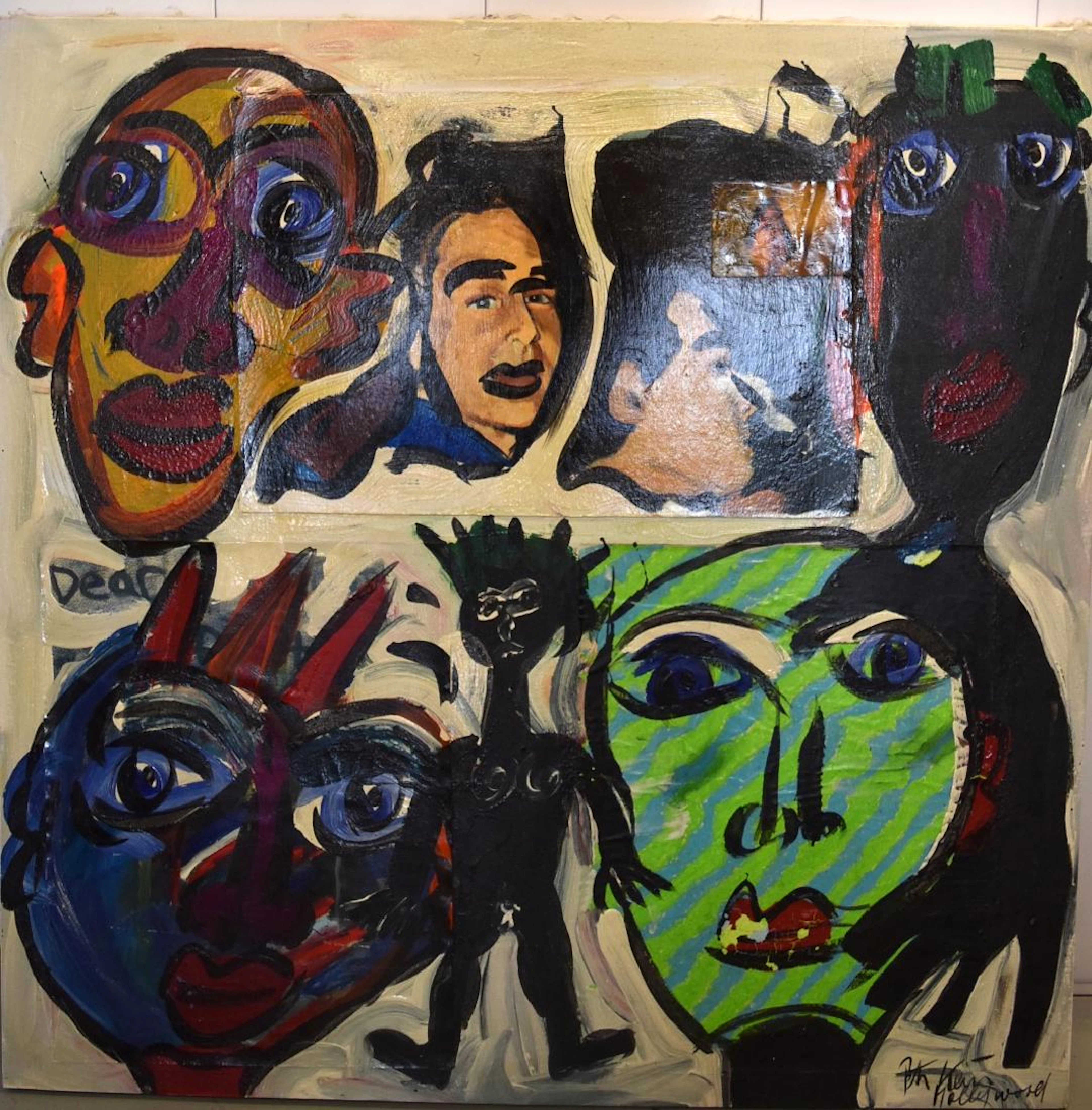 Peter Keil; 20thC. Modernist Mixed Media Siogned
