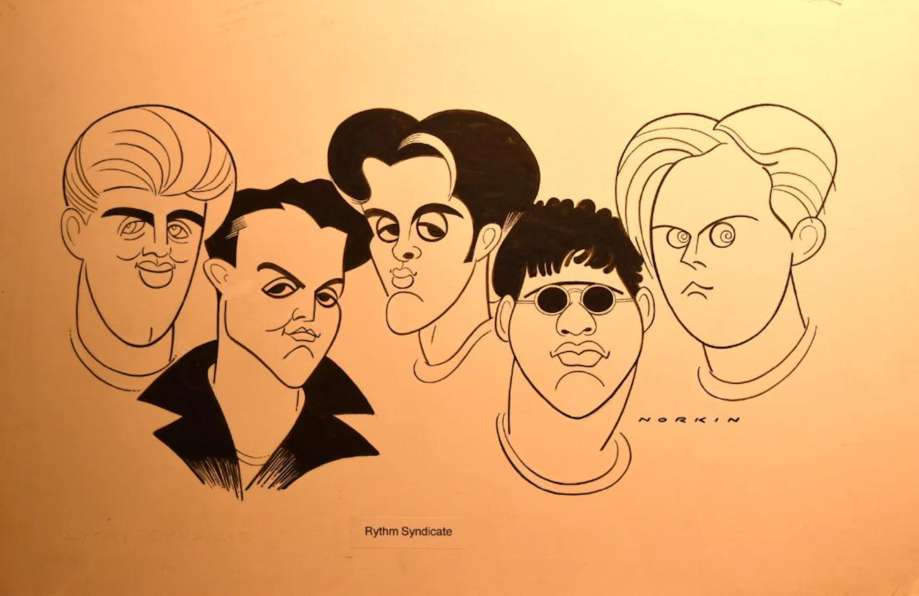 Sam Norkin; 20thC. American Ink Illustration Signed