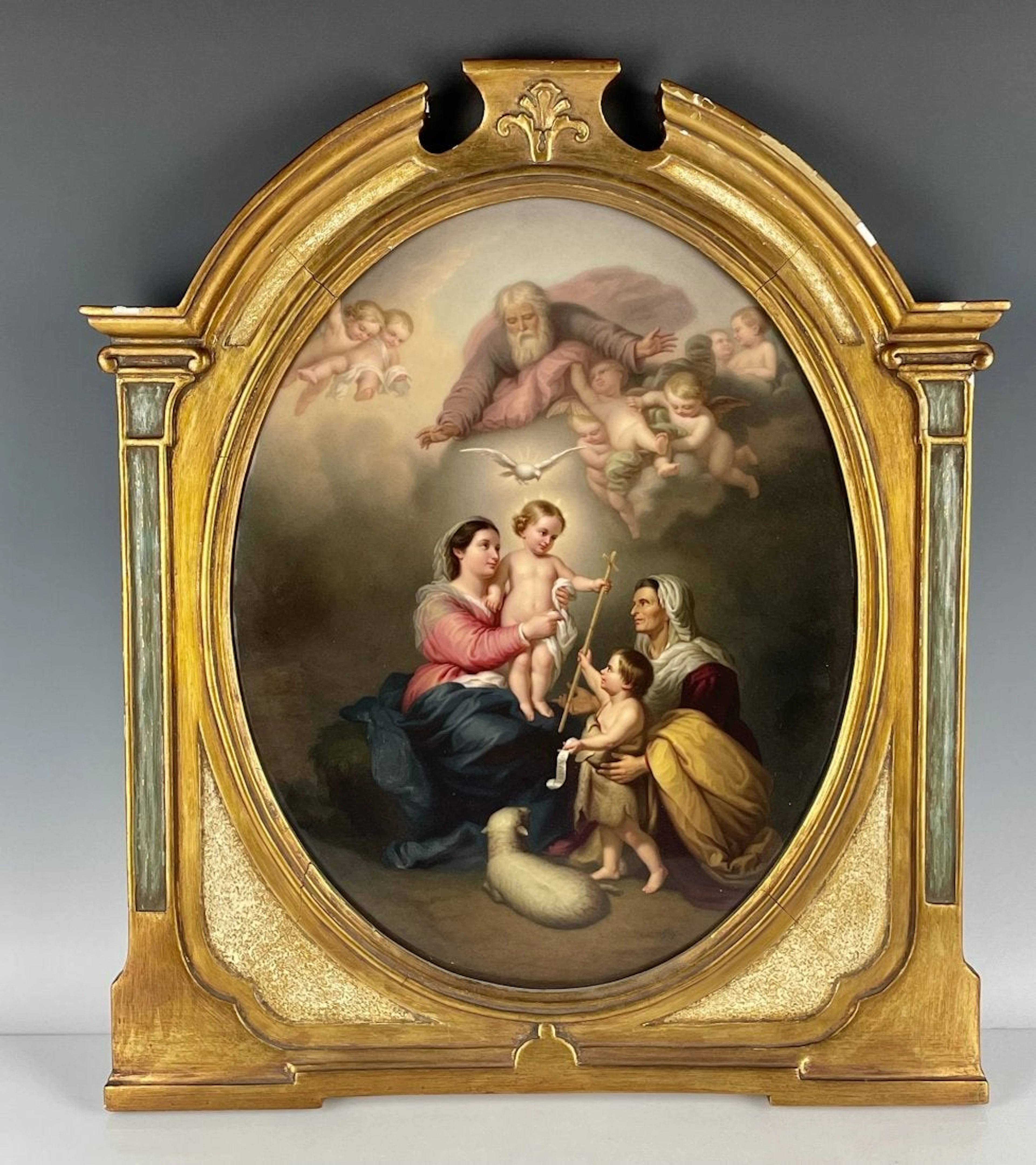 A LARGE BERLIN KPM PORCELAIN PLAQUE