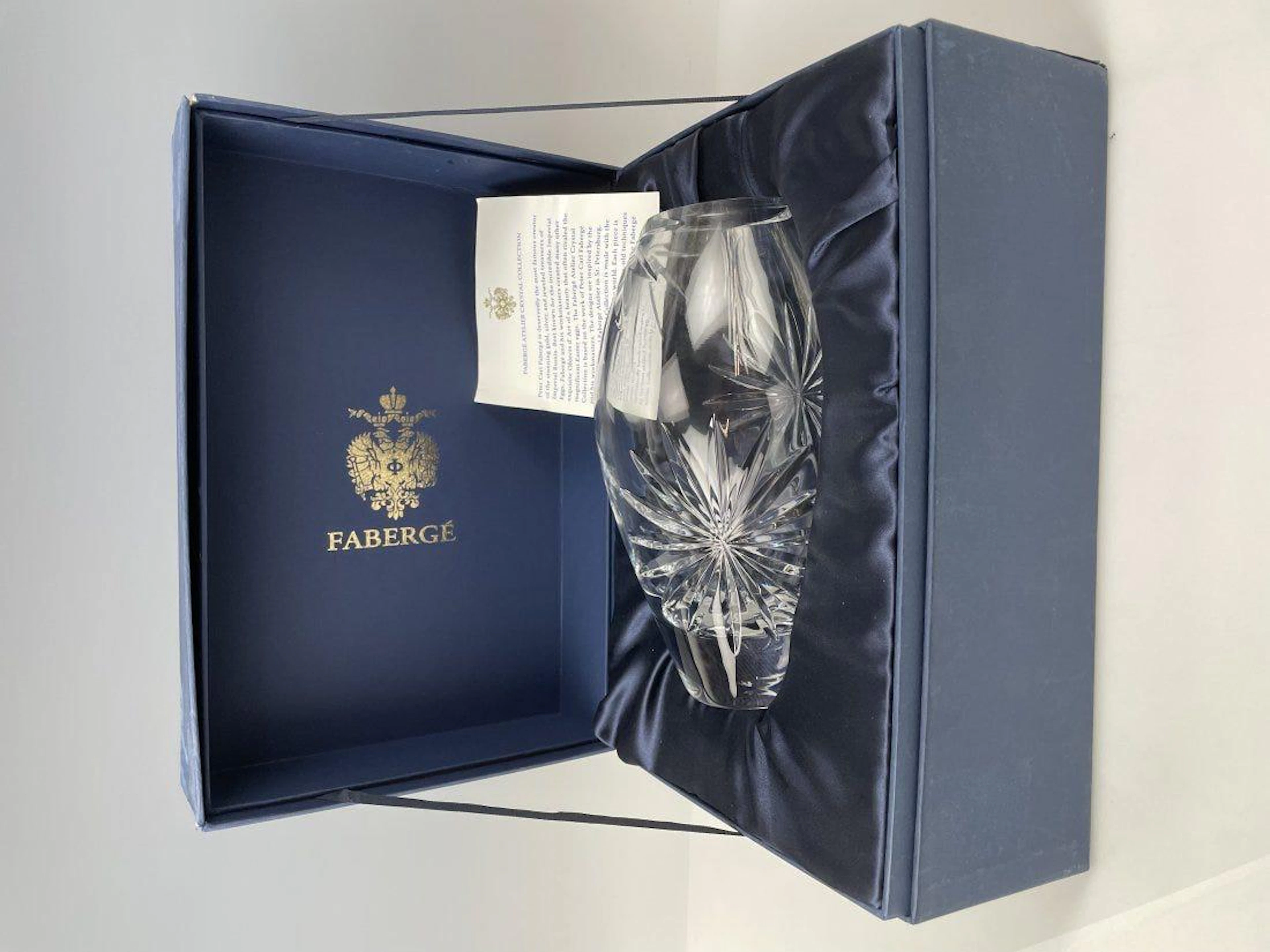 IMPERIAL FABERGE CRYSTAL VASE