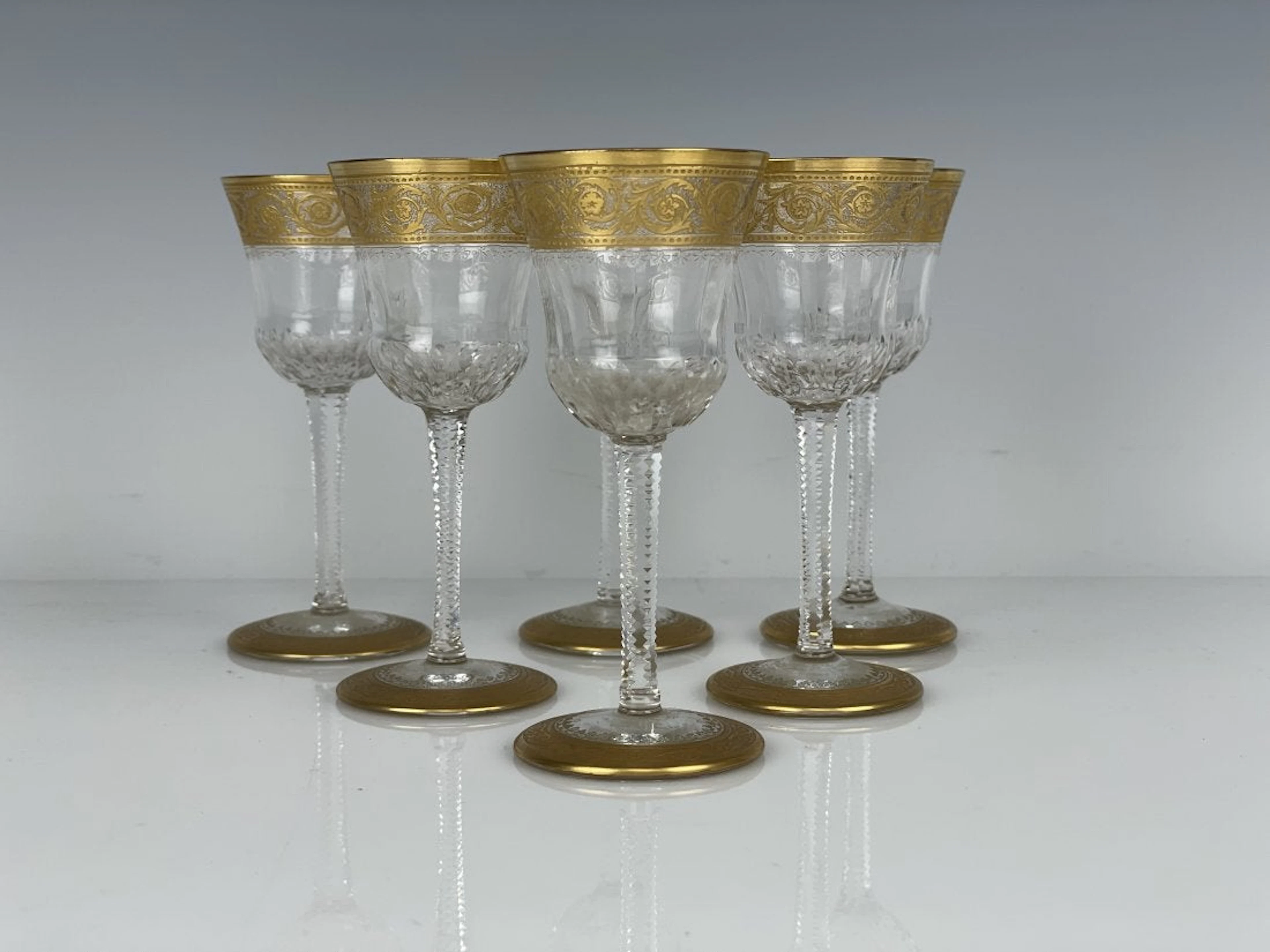 SET OF 6 SAINT LOUIS THISTLE PATTERN GLASSES