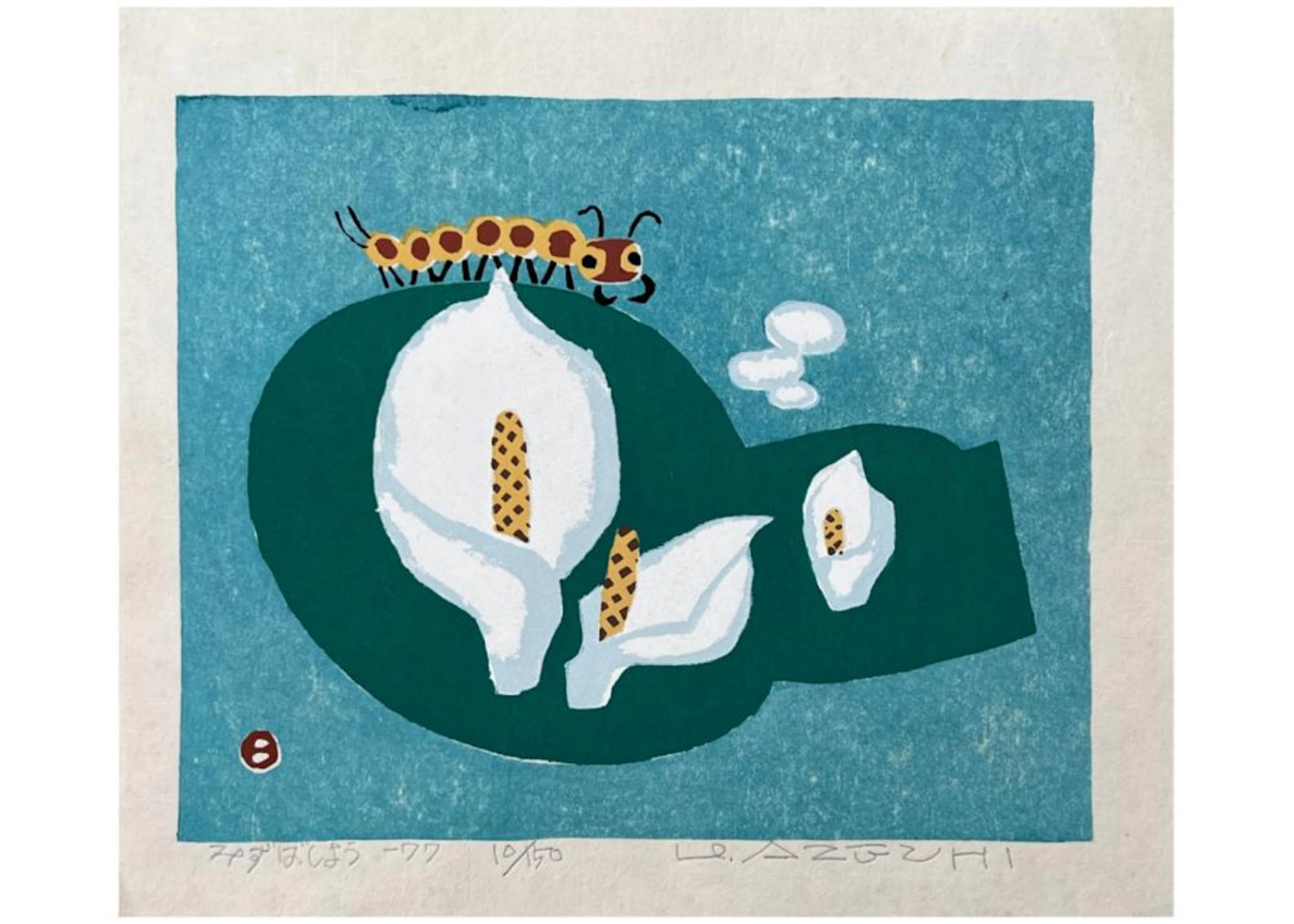 Japanese Woodblock Print Umetaro Azechi