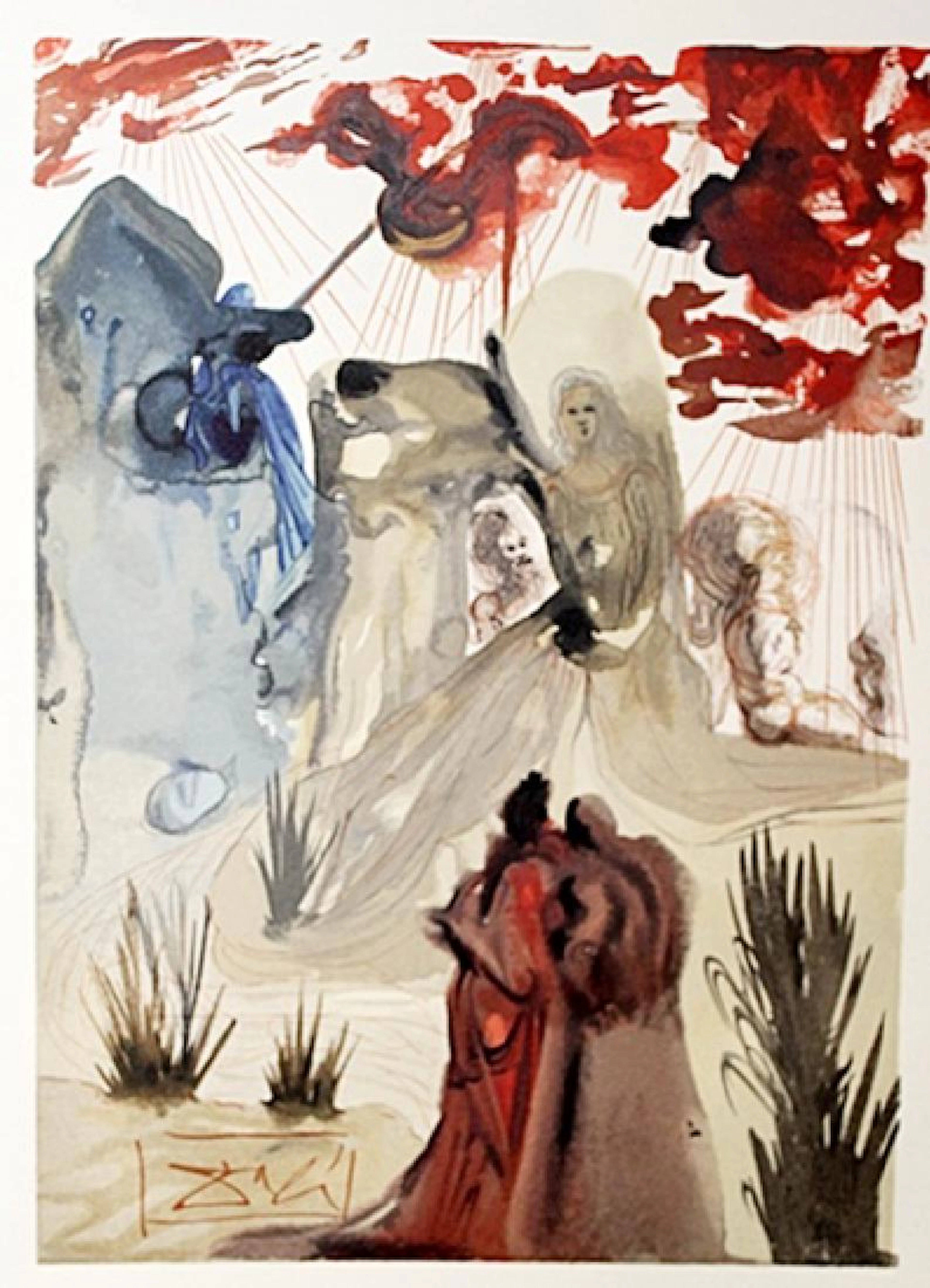 Dali - Purgatory Canto 28 - The Divine Comedy