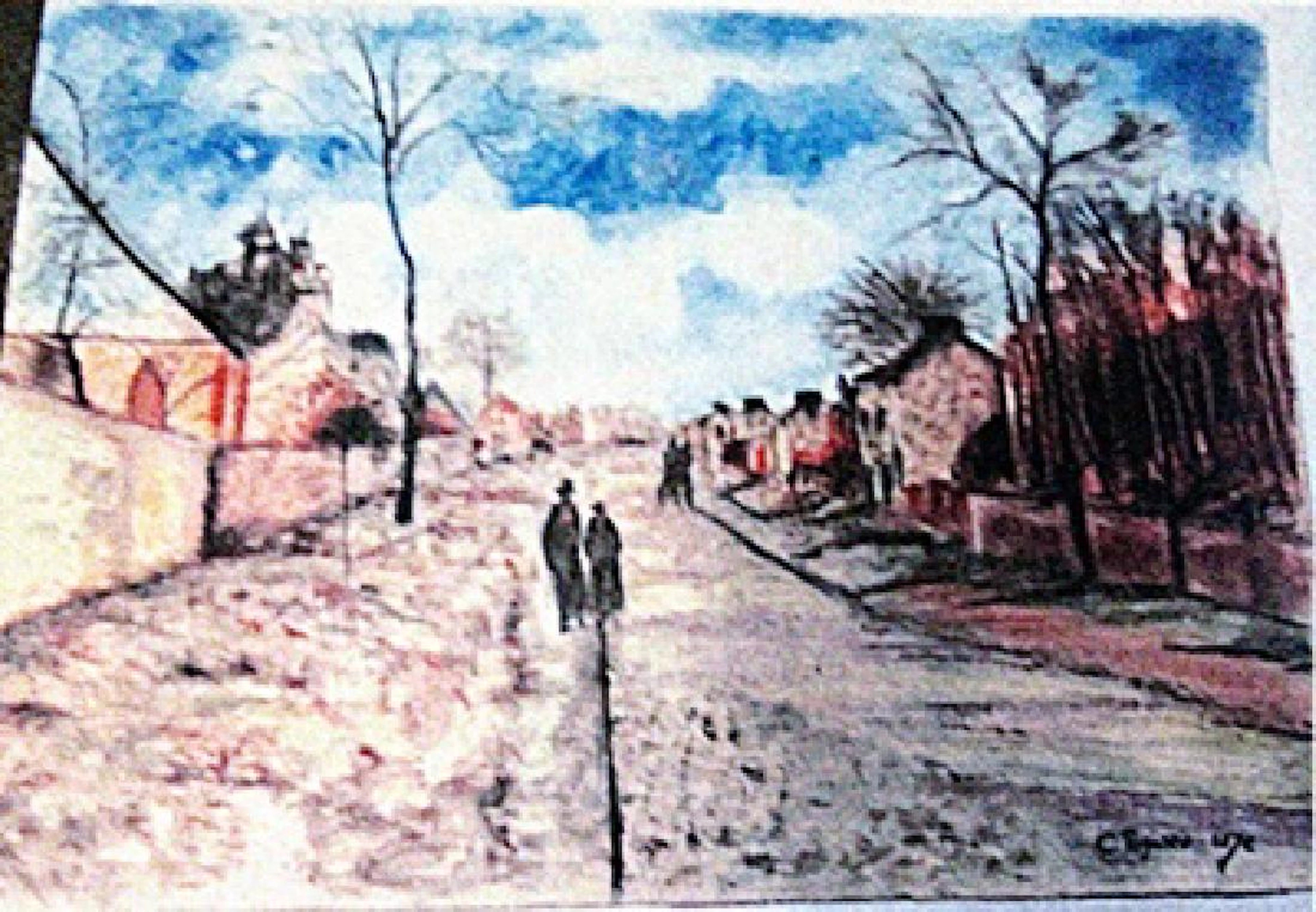 Camille Pissarro - The Red Roof a Corner of Village
