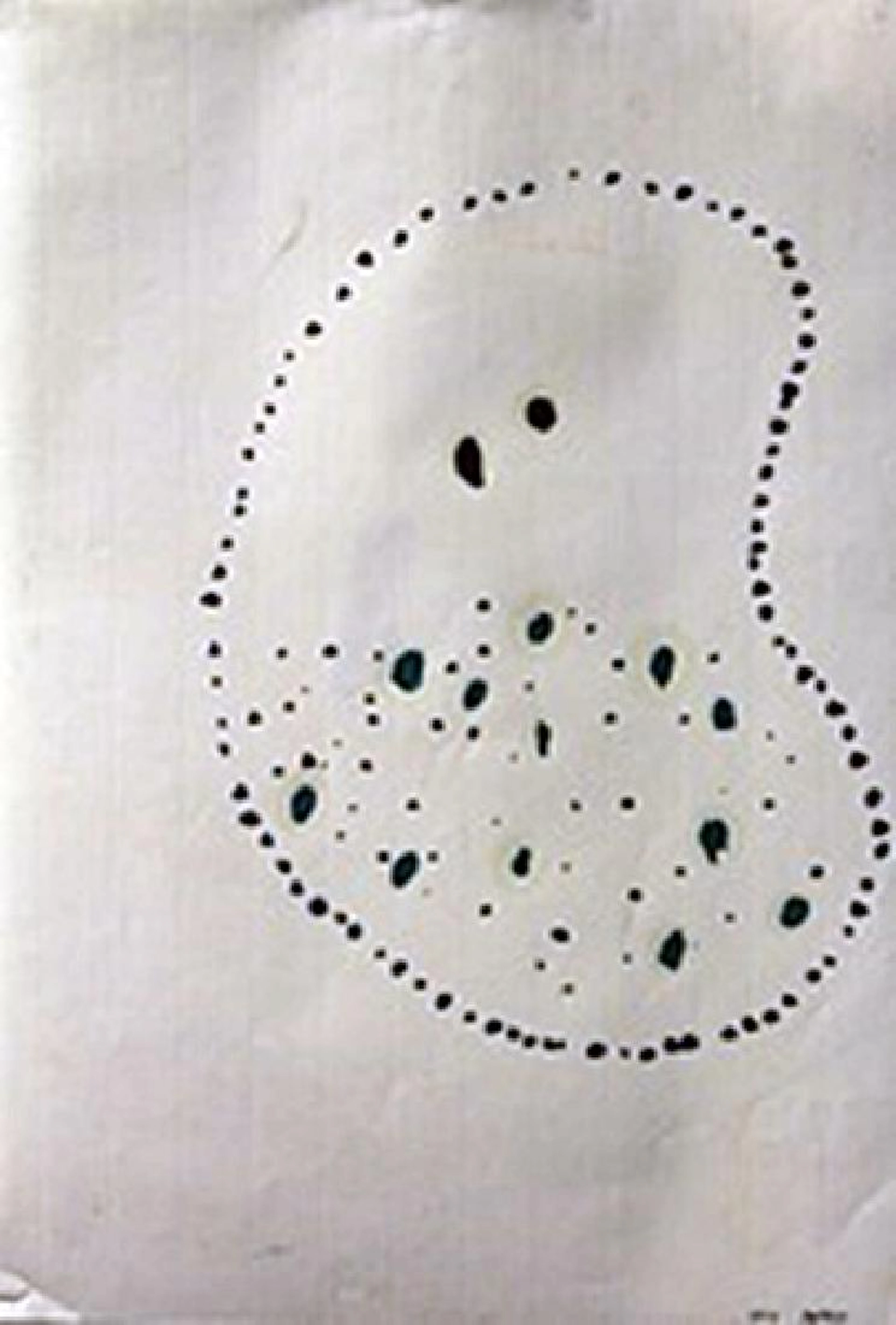 Space - Lucio Fontana - Oil On Paper