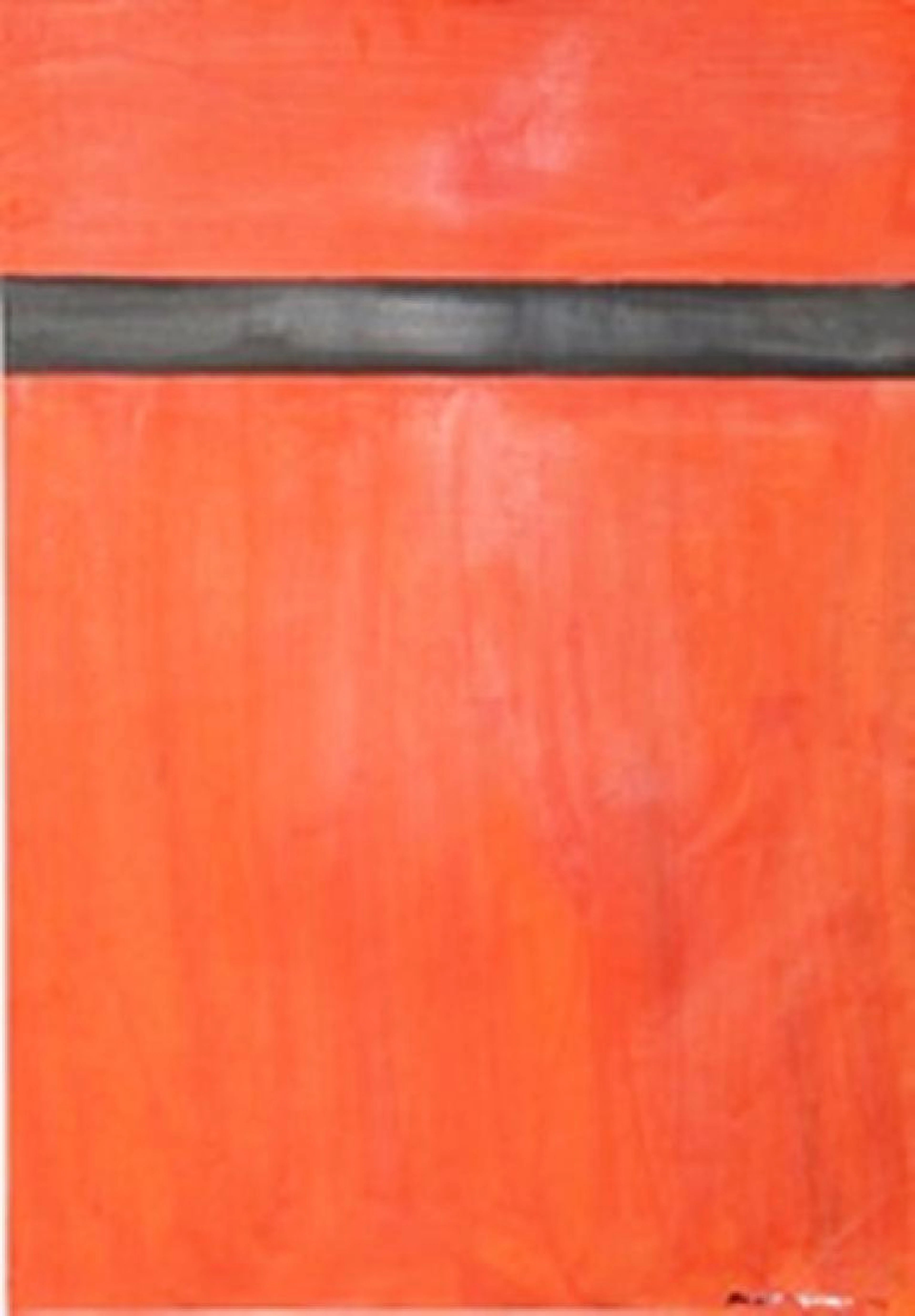 Red Black - Barnett Newman - Oil On Paper