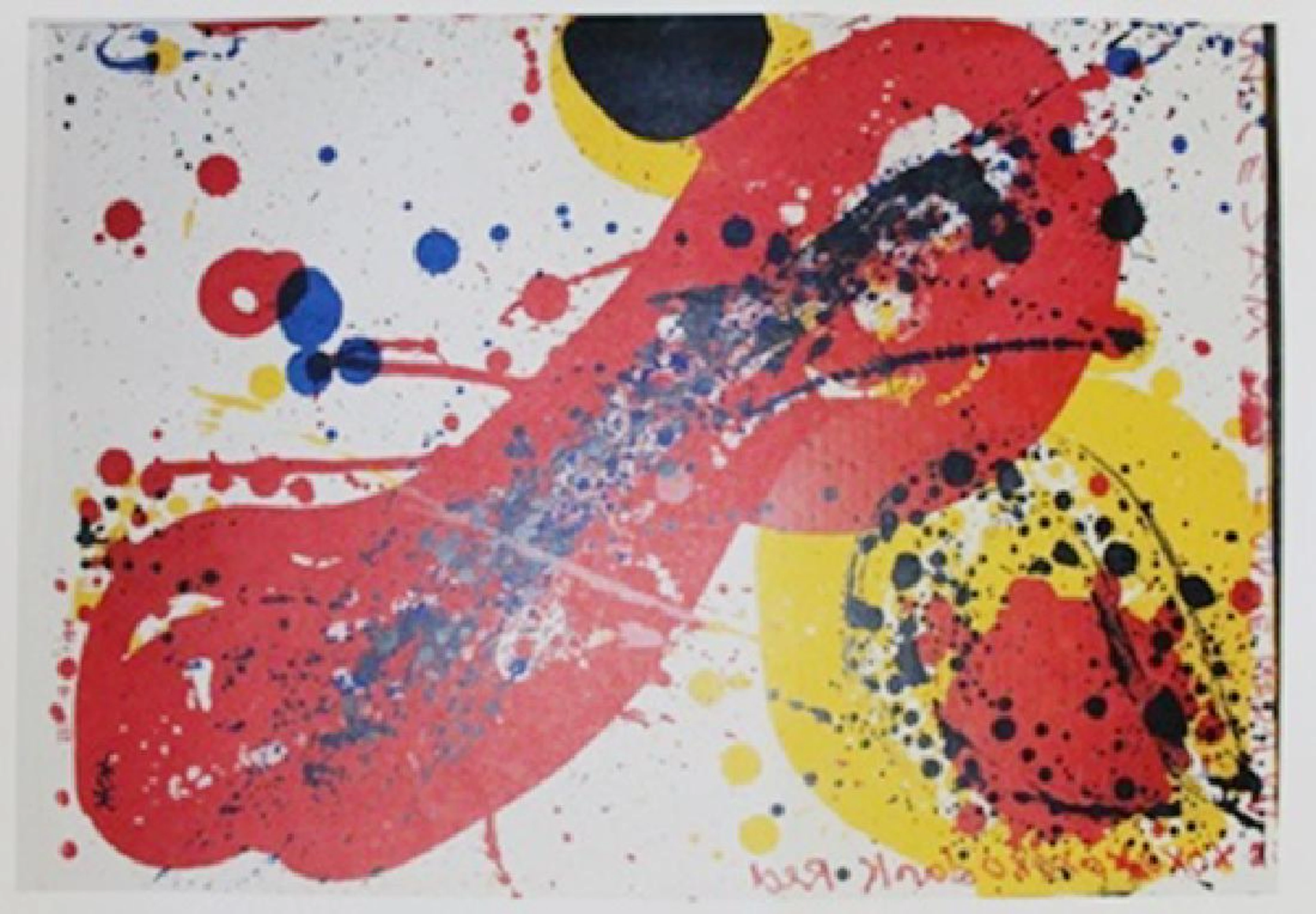 Lithograph "Red Knob" By Samuel L. Francis