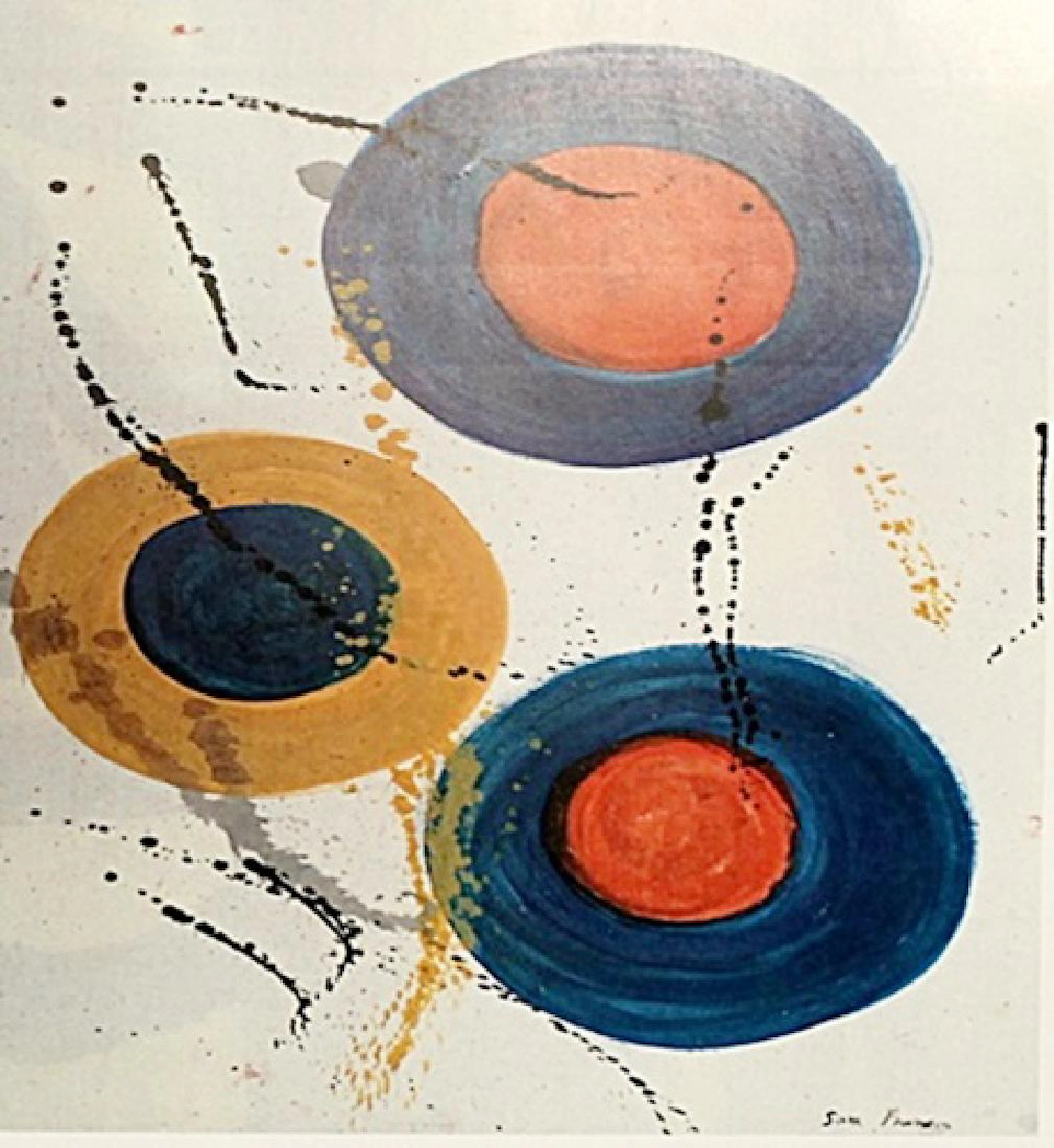 Sam Francis - Oil On Paper