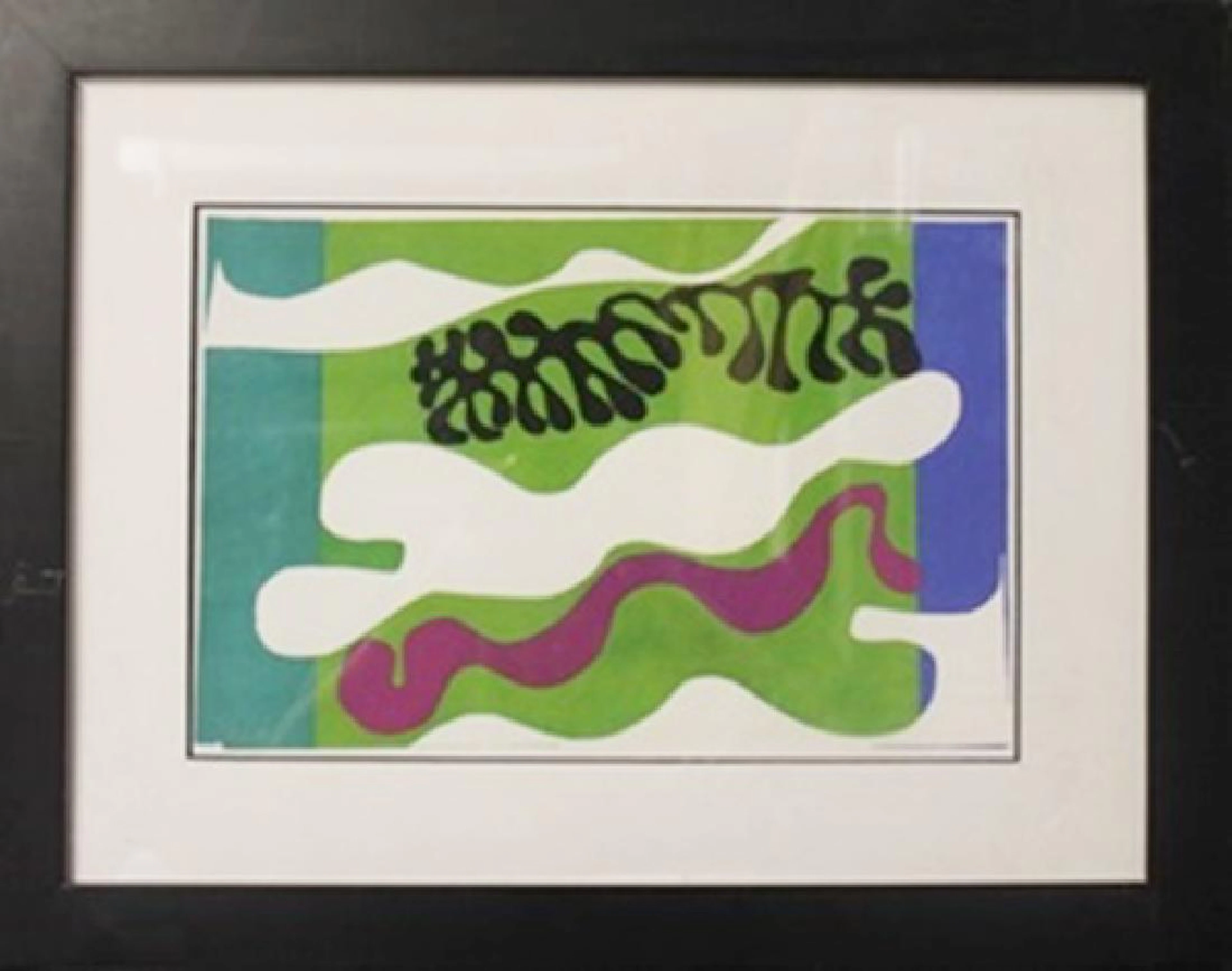 Lithograph "Lagoons" in the style of In the Style of