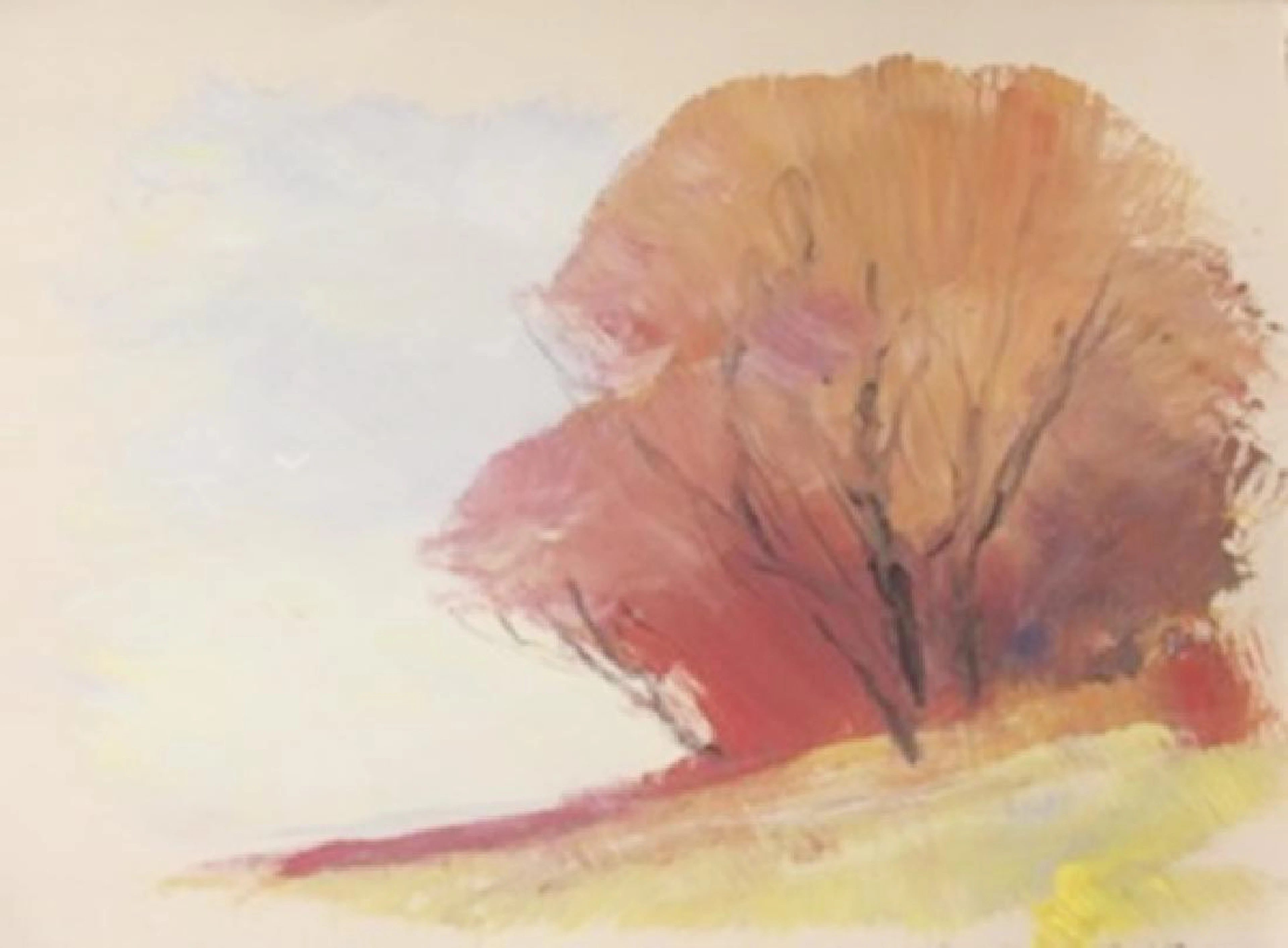 Original Watercolor on Paper "Clear Skies" by Michael