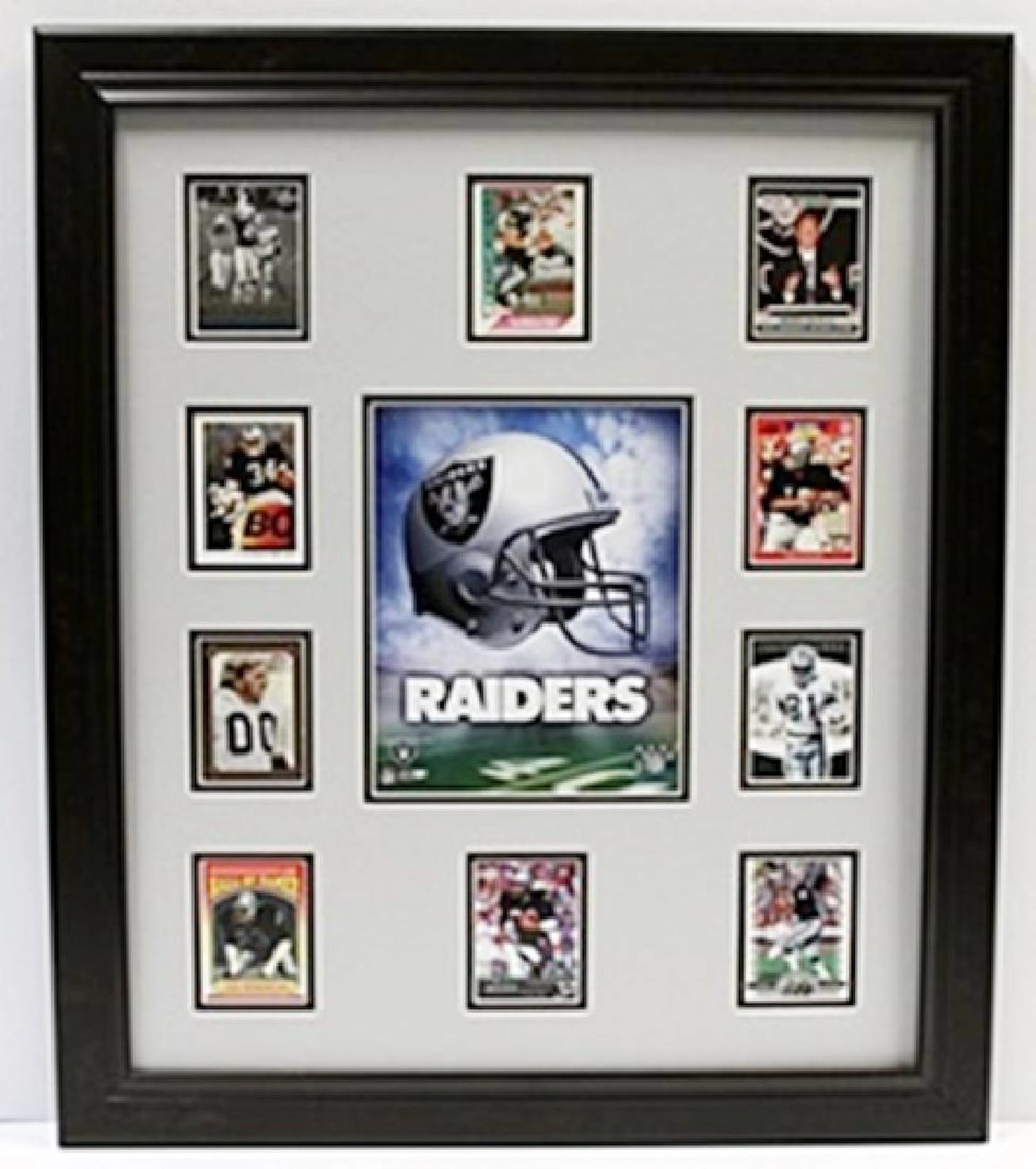 10 Cards with Licensed Photo of The Los Angeles Raiders