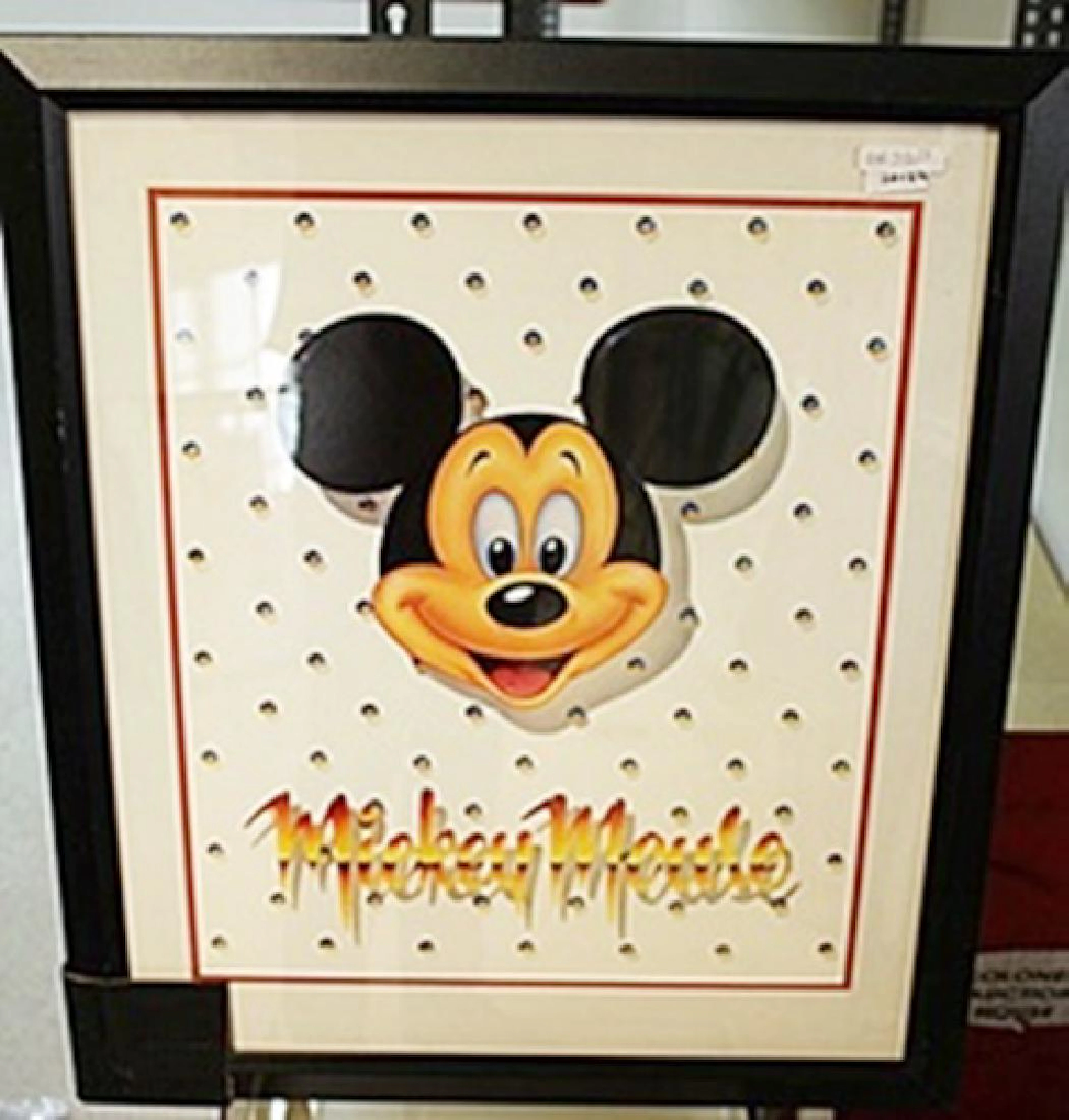Framed Lithograph "Walt Disney's Mickey Mouse"