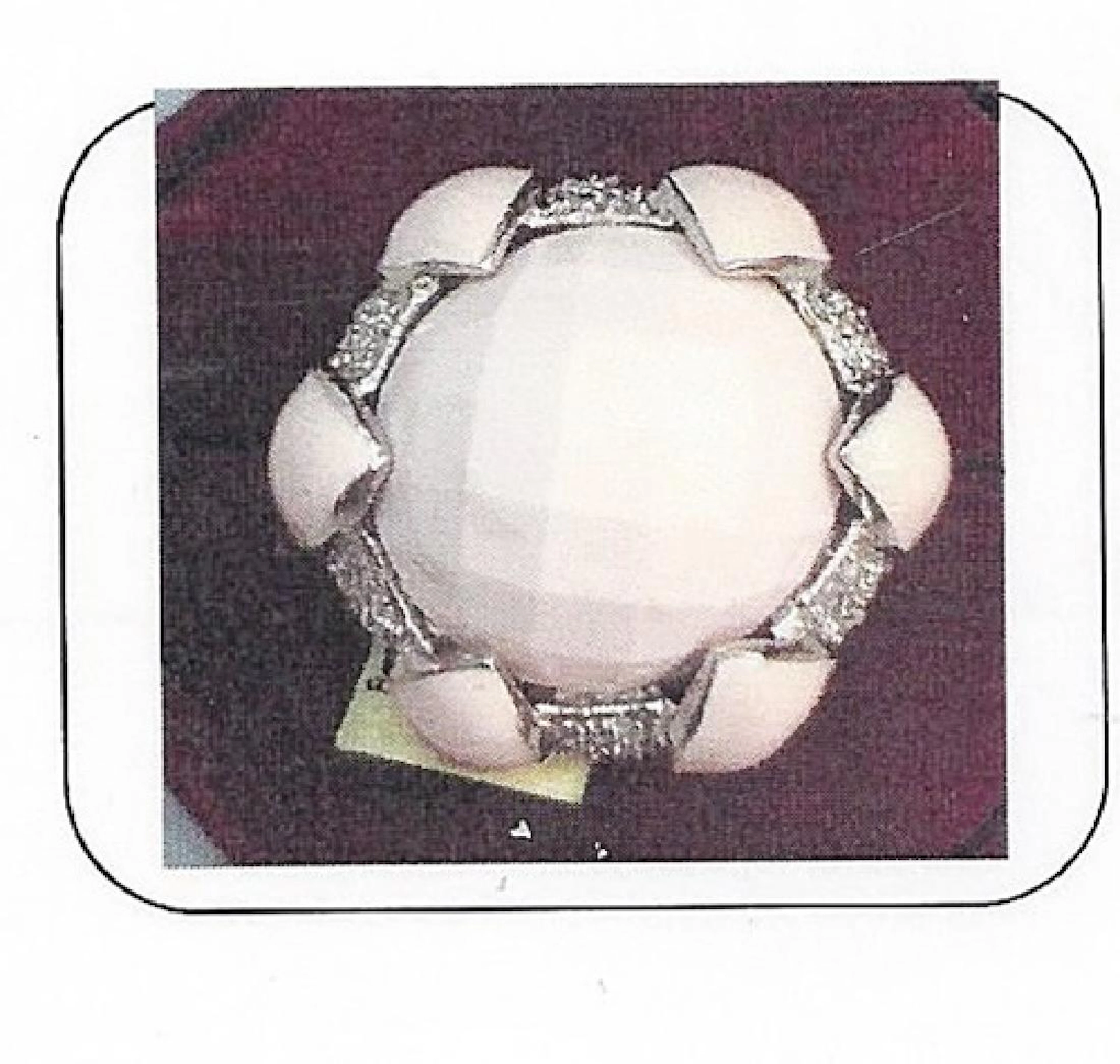 Lady's silver fancy ring