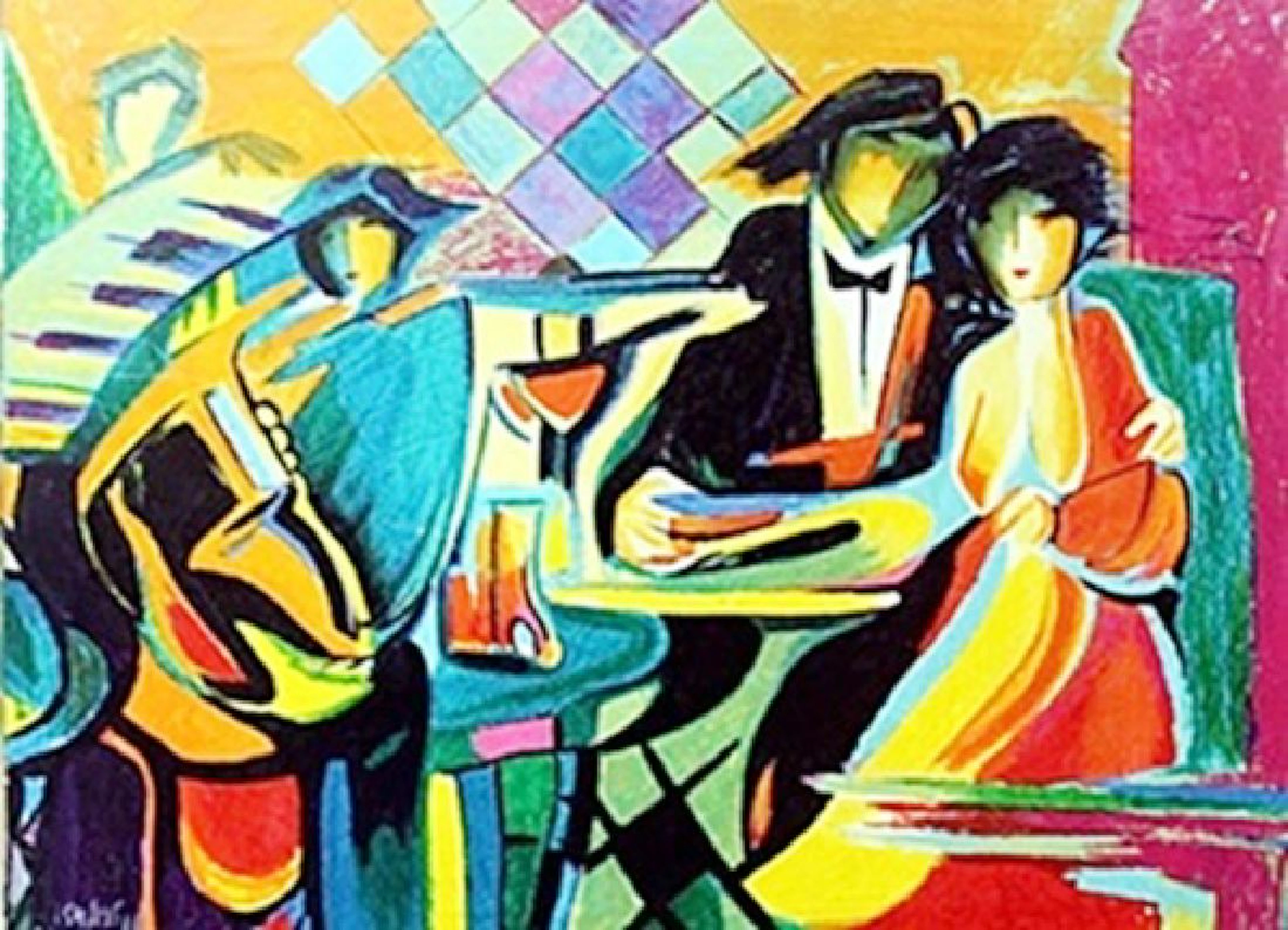 "The Jazz Club" Giclee in the style of Phillip Maxwell