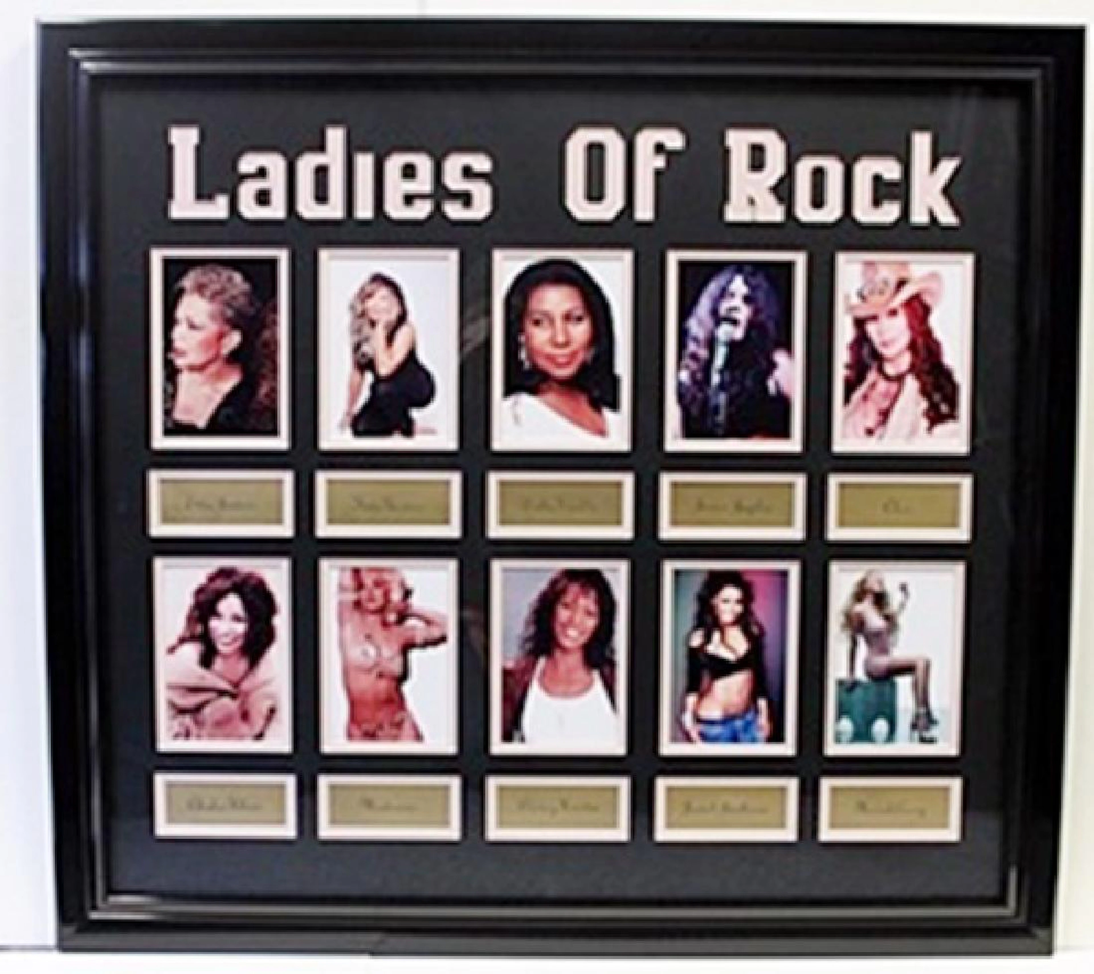 Ladies of Rock - Custom Framed Memorabilia