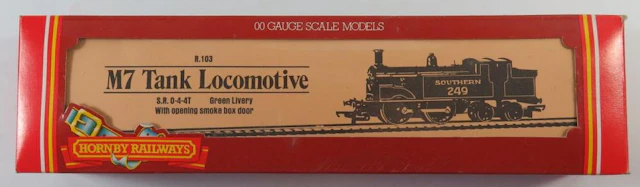 A OO-Gauge Hornby R103 Class M7 Loco 0-4-4T Southern Railway Green 249