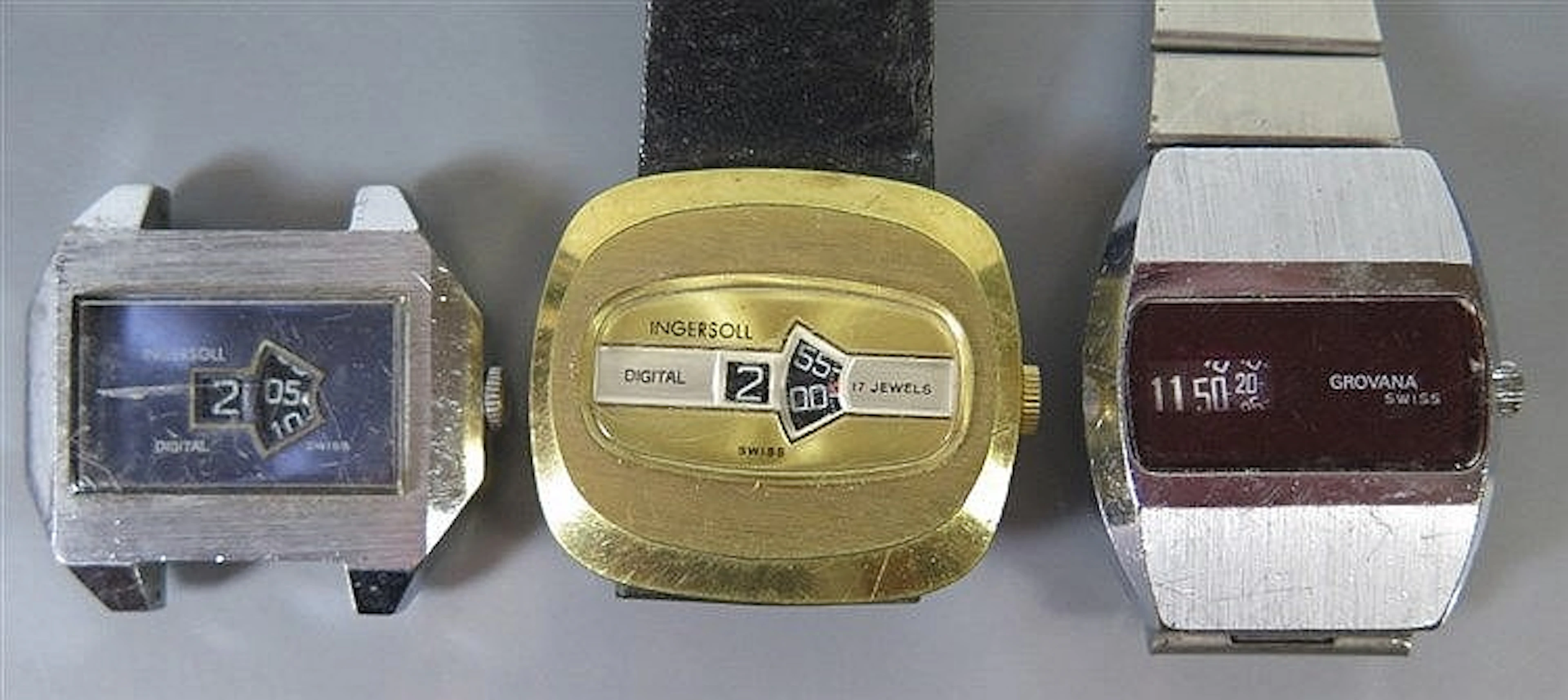 Ingersoll Gold Plated Manual Digital Watch (running), one other Ingersoll a