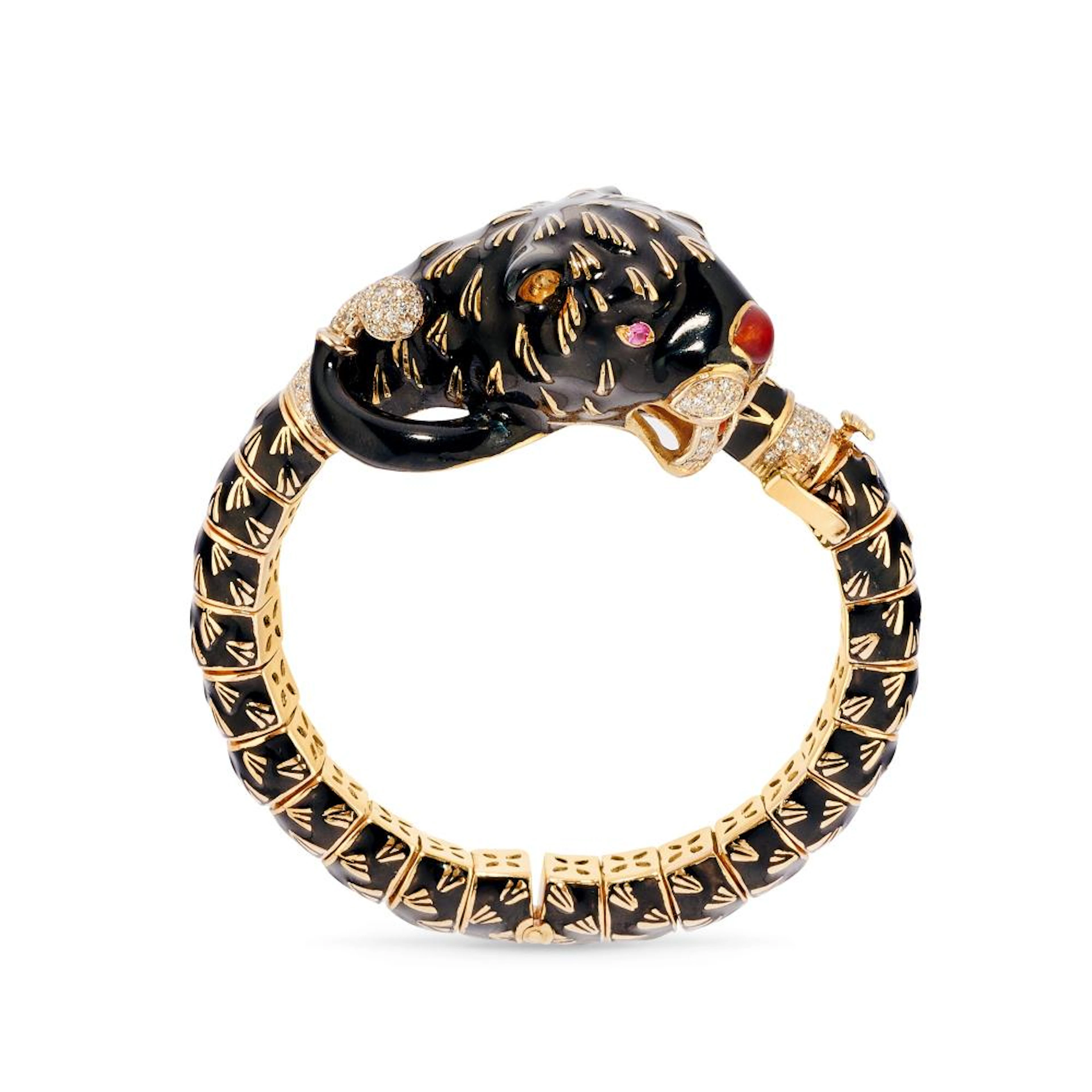 Frascarolo - Panter bangle, 18k yellow gold