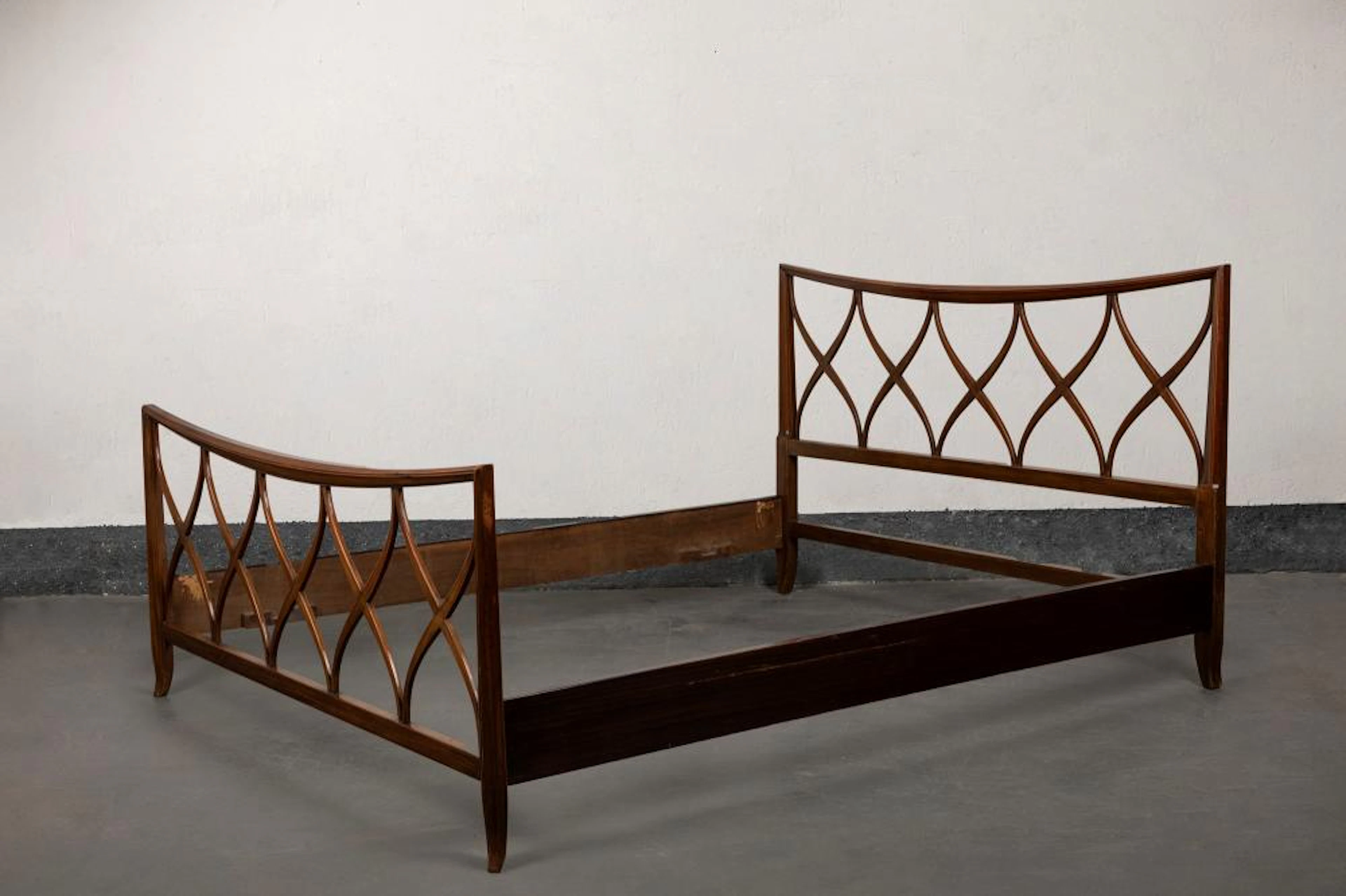 Paolo Buffa - Double bed, 1950 ca.