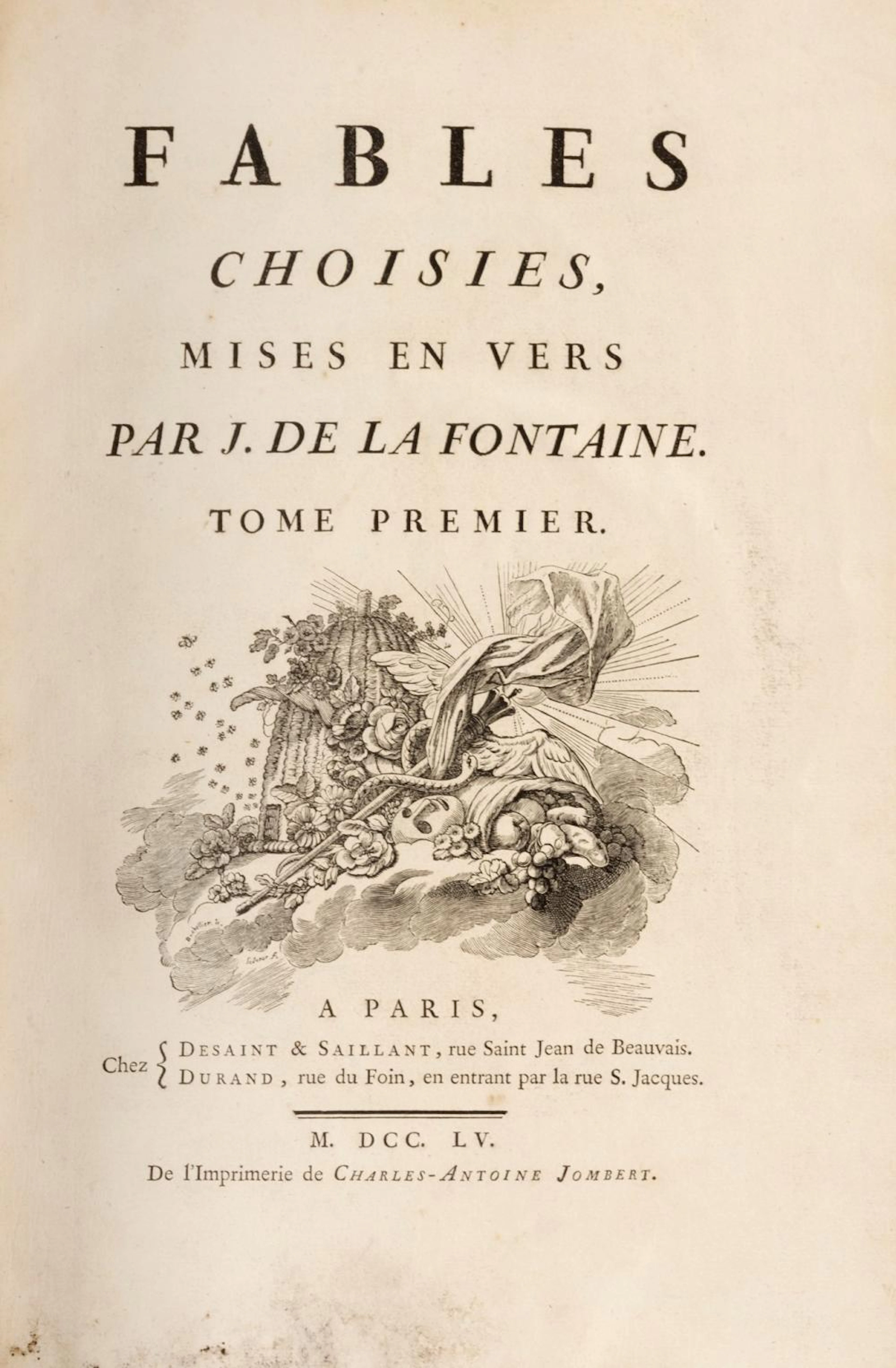 French illustrated - La Fontaine