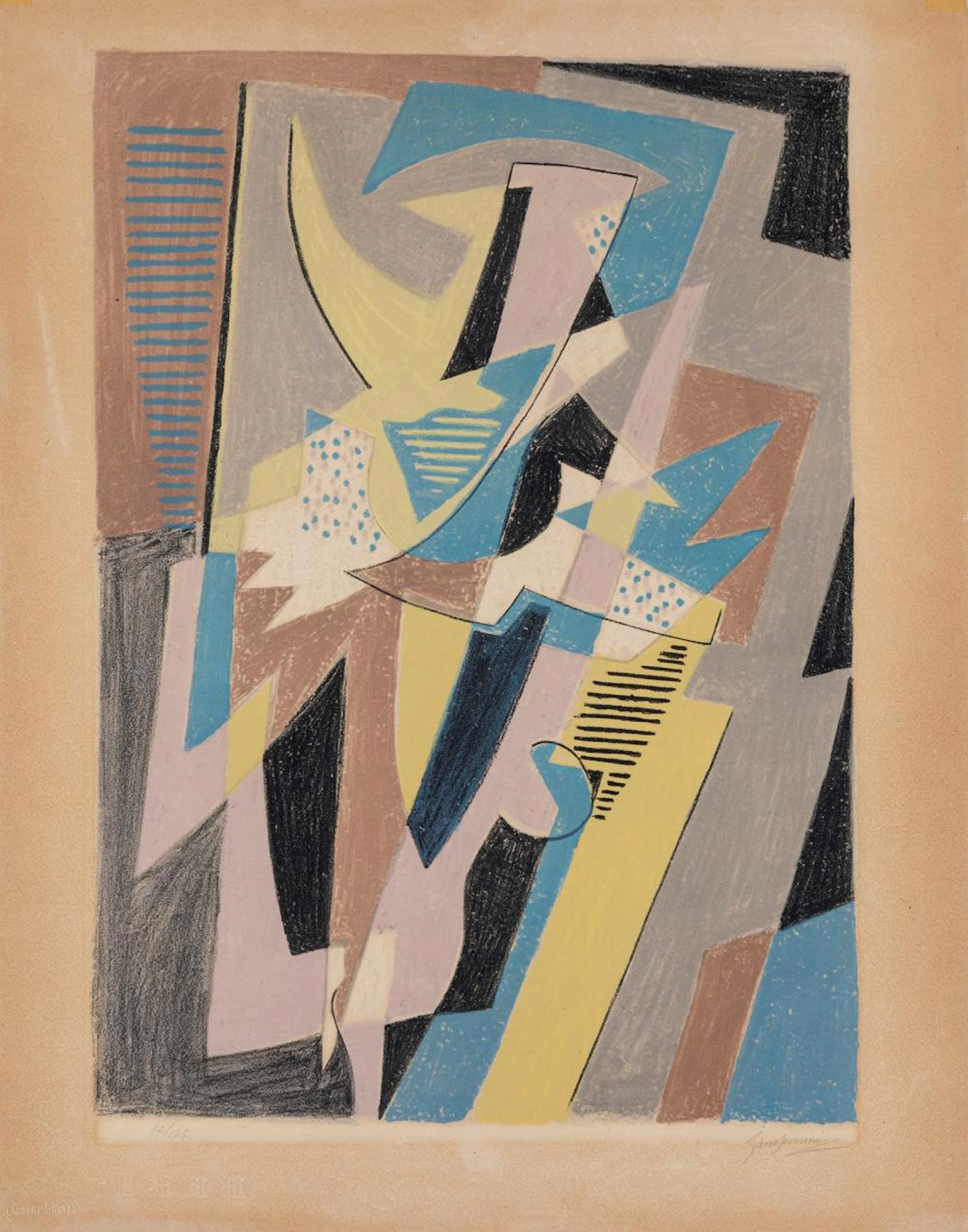 Gino Severini (Cortona 1883-Parigi 1966) - Danseuse, 1957