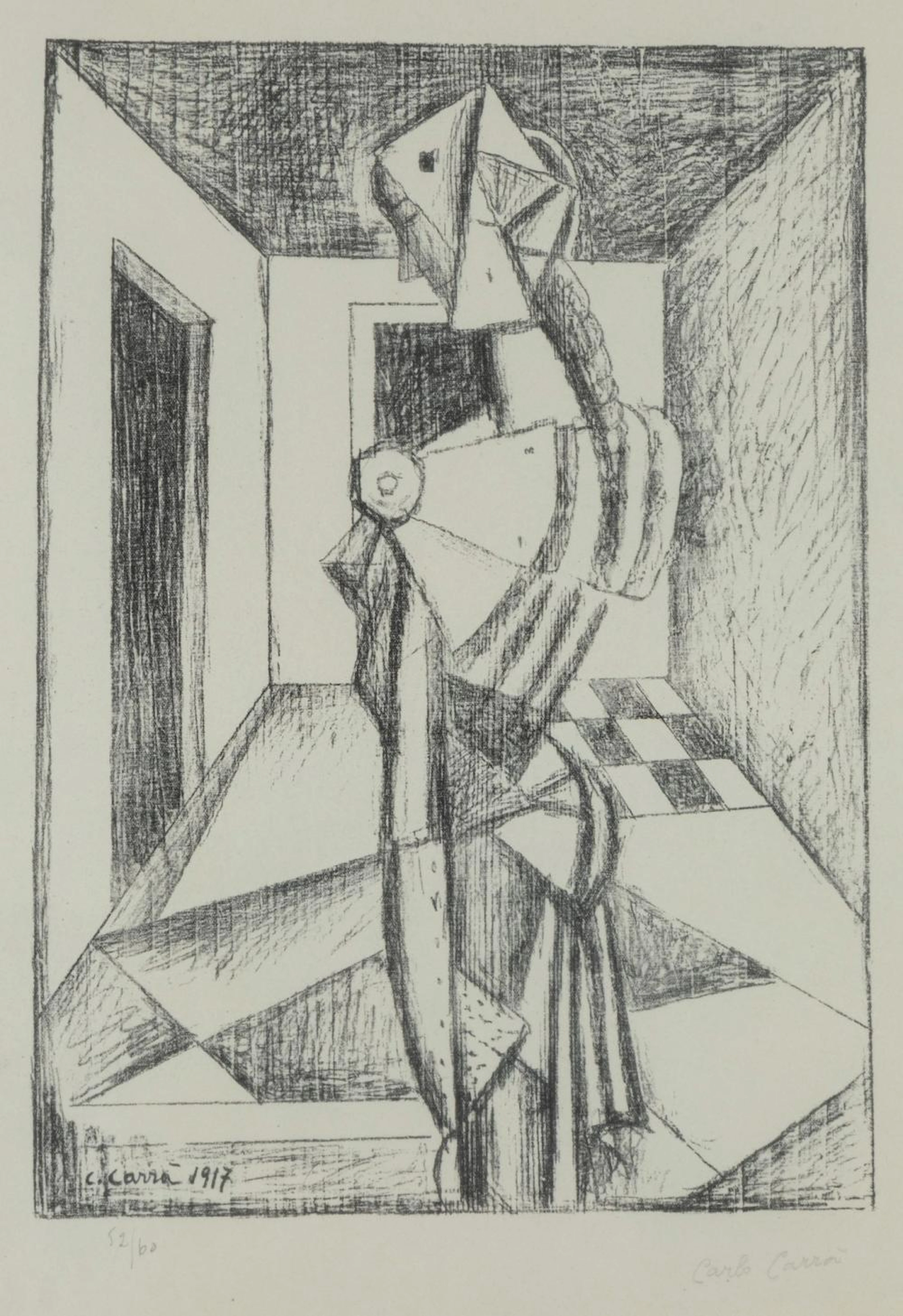 Carlo Carrà (Quargnento 1881-Milano 1966) - Penelope, 1949