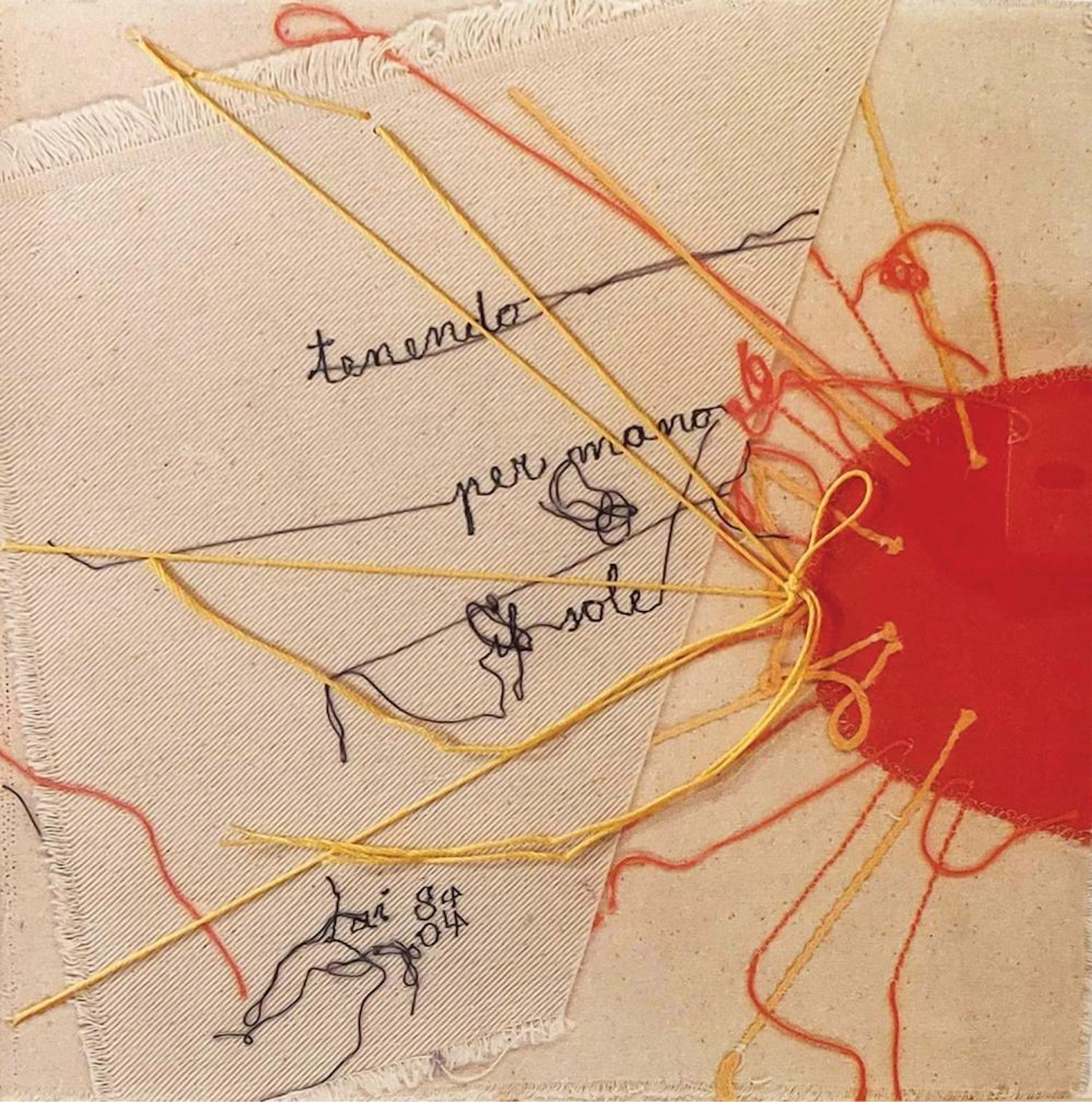 Maria Lai (Ulassai 1919-Cardedu 2013) - Tenendo per mano il sole, 2004