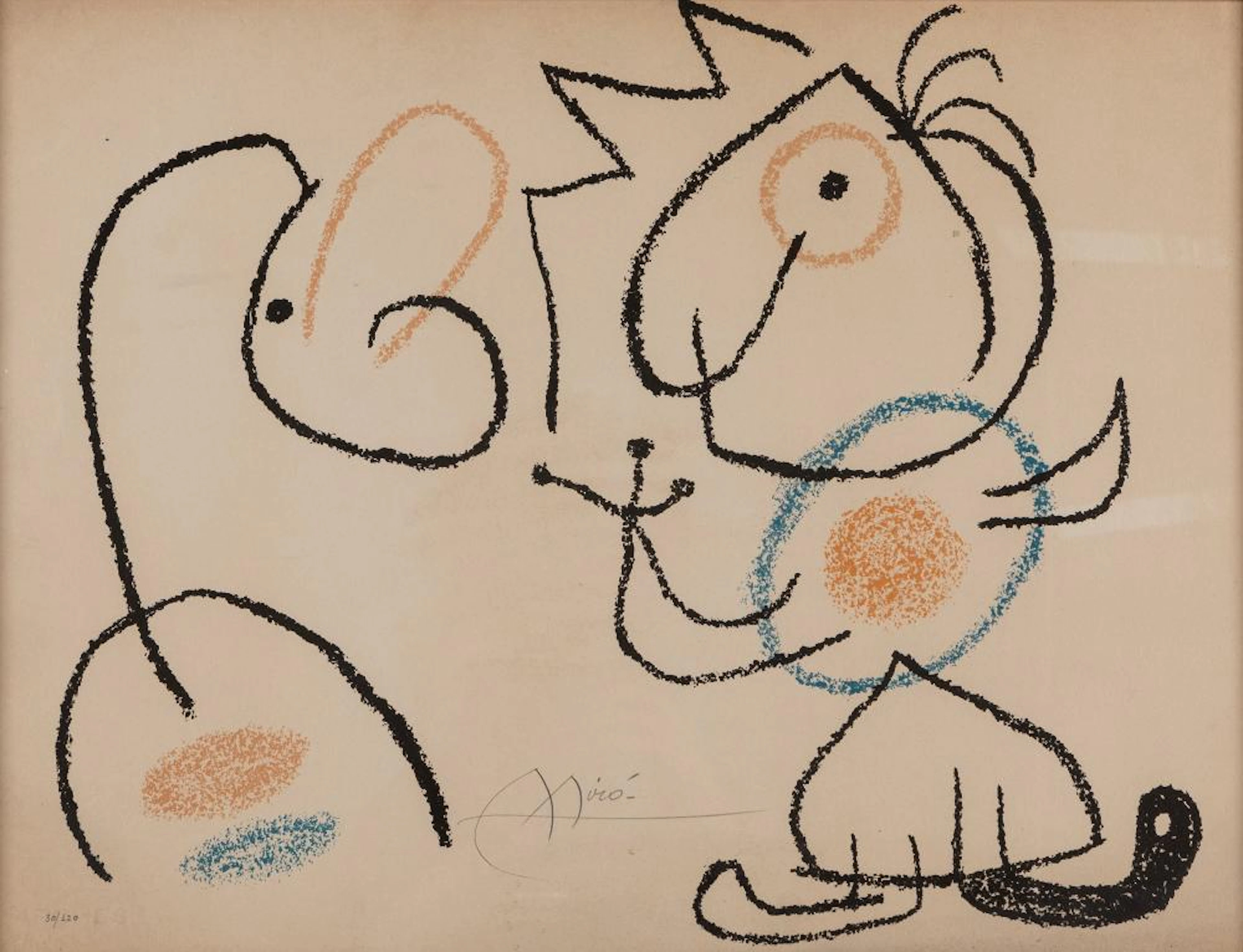 Joan Mirò (Barcellona 1893-Maiorca 1983) - Untitled
