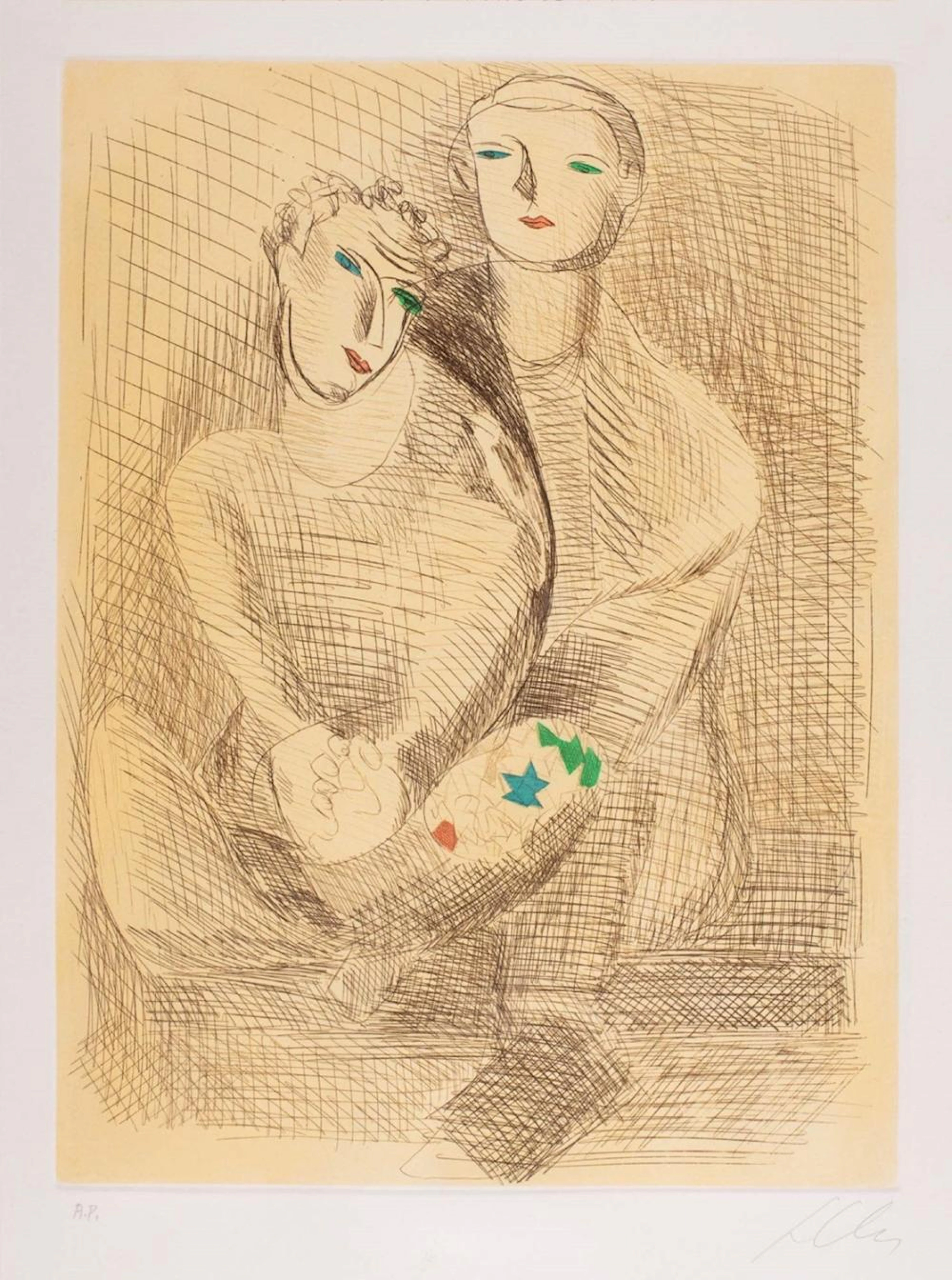 Sandro Chia (Firenze 1946) - Improvvisazioni su Leonardo, 1991