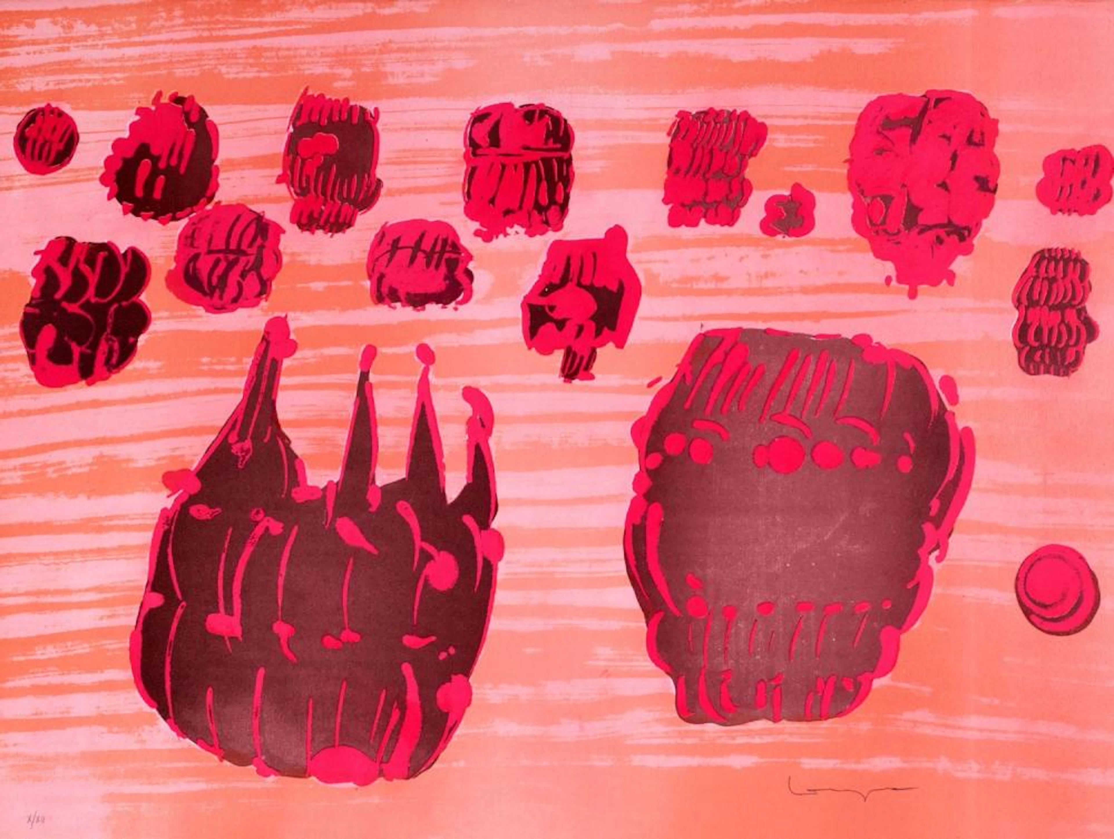 Pietro Consagra (Mazara del Vallo 1920-Milano 2005) - Pink compositio