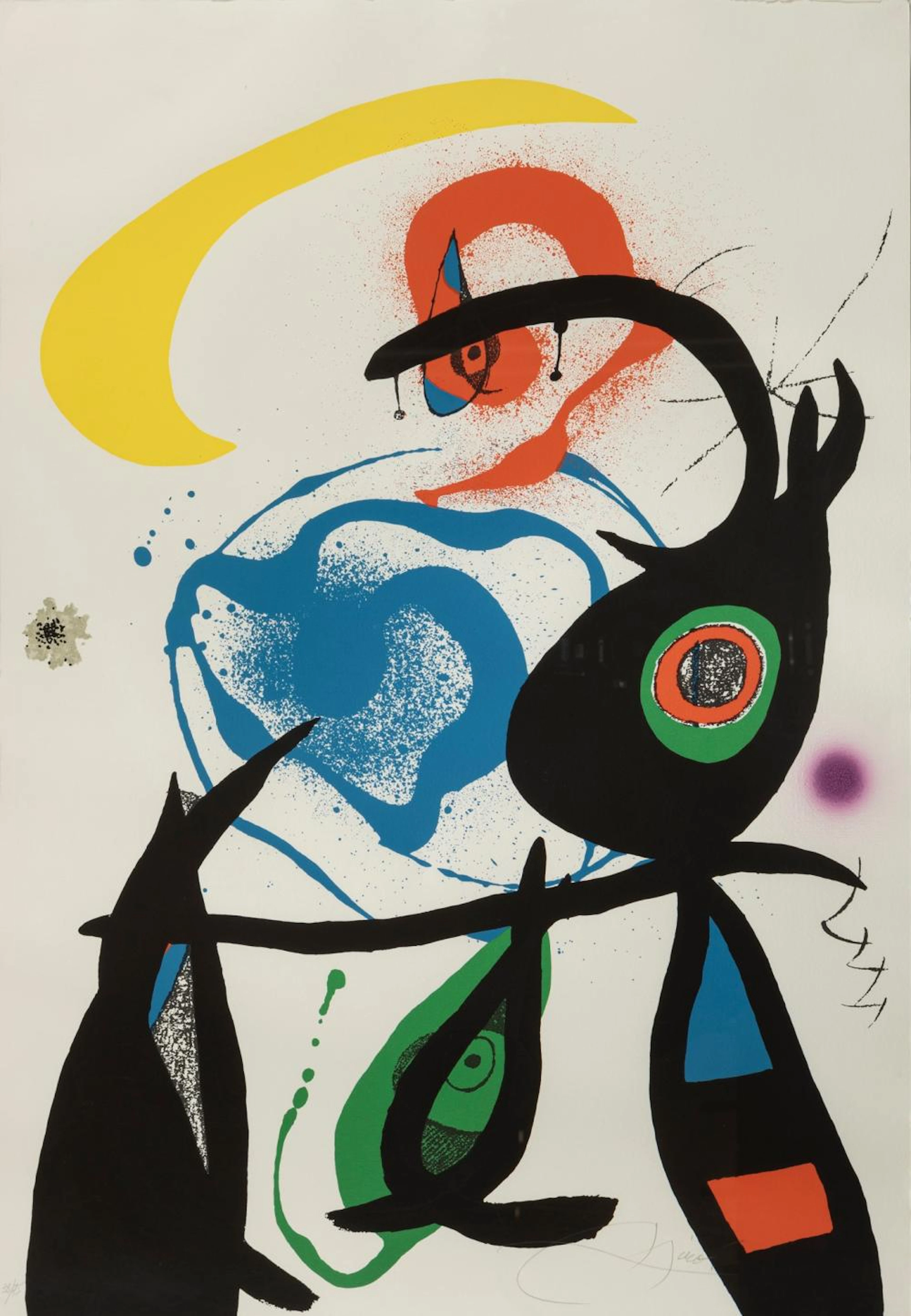 Joan Mirò (Barcellona 1893-Maiorca 1983) - Oda a Joan Mirò, 70s