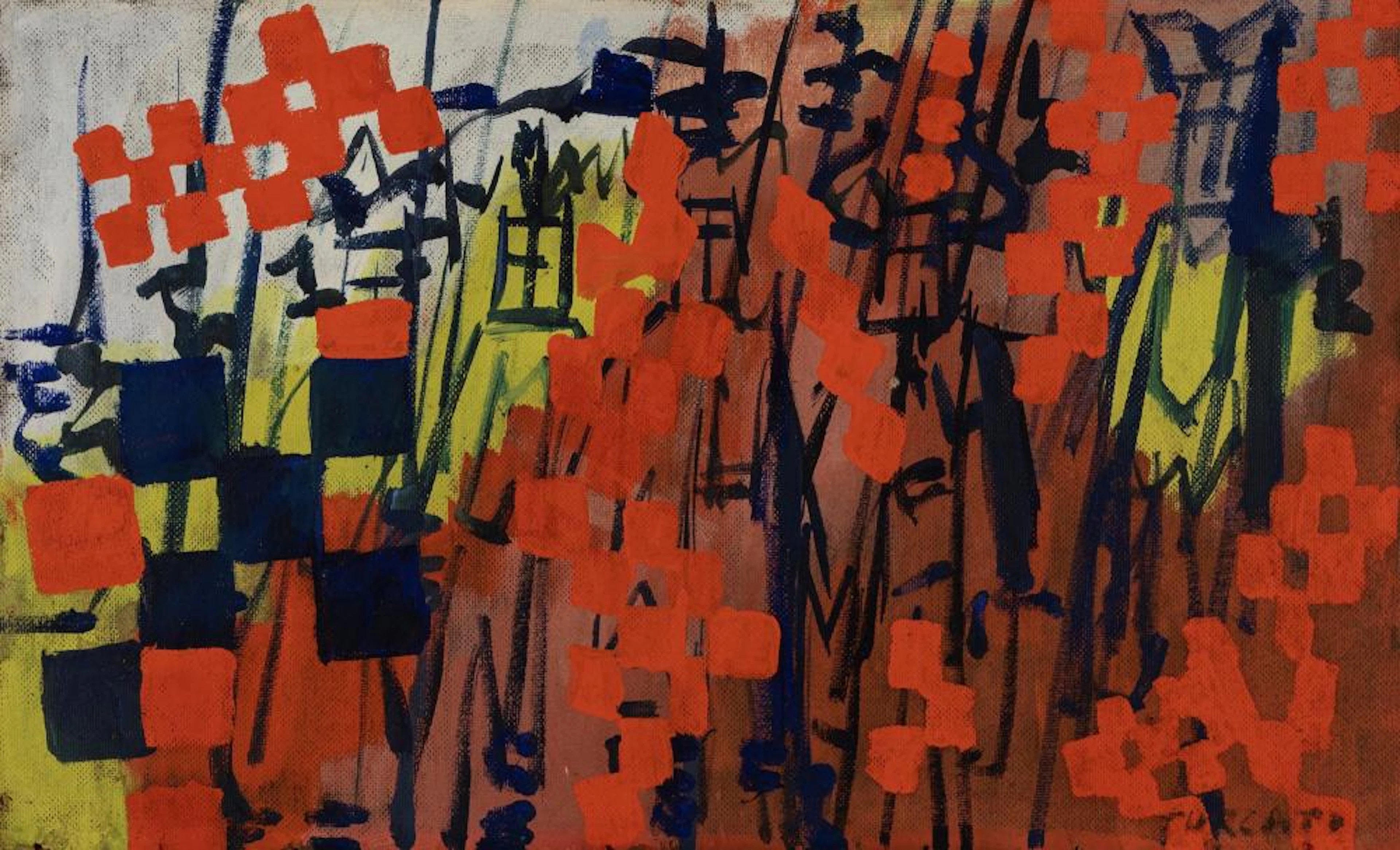 Giulio Turcato (Mantova 1912-Roma 1995) - Battaglia di Legnano, 1955
