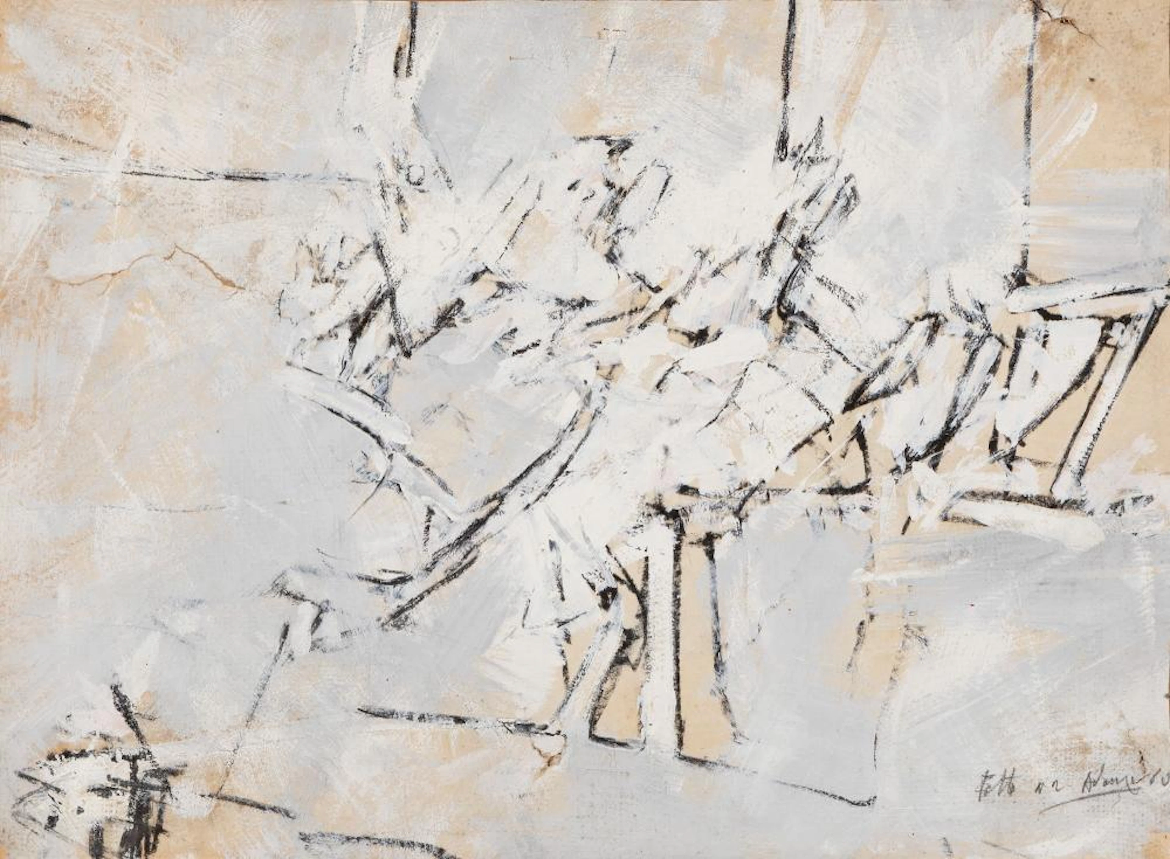 Valerio Adami (Bologna 1935) - Fatto n. 2, 1960