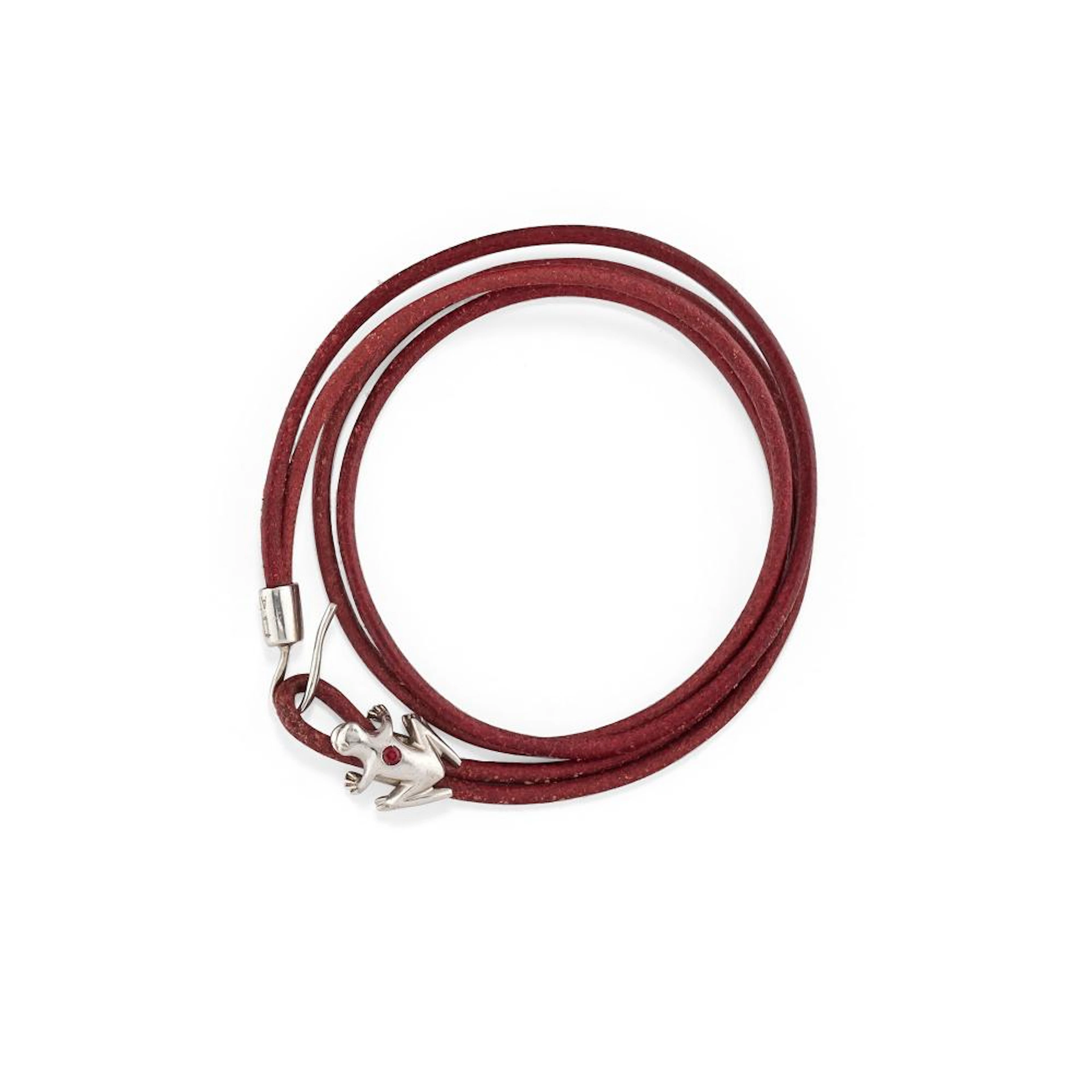 A silver and cotton strap bracelet, Dada Arrigoni