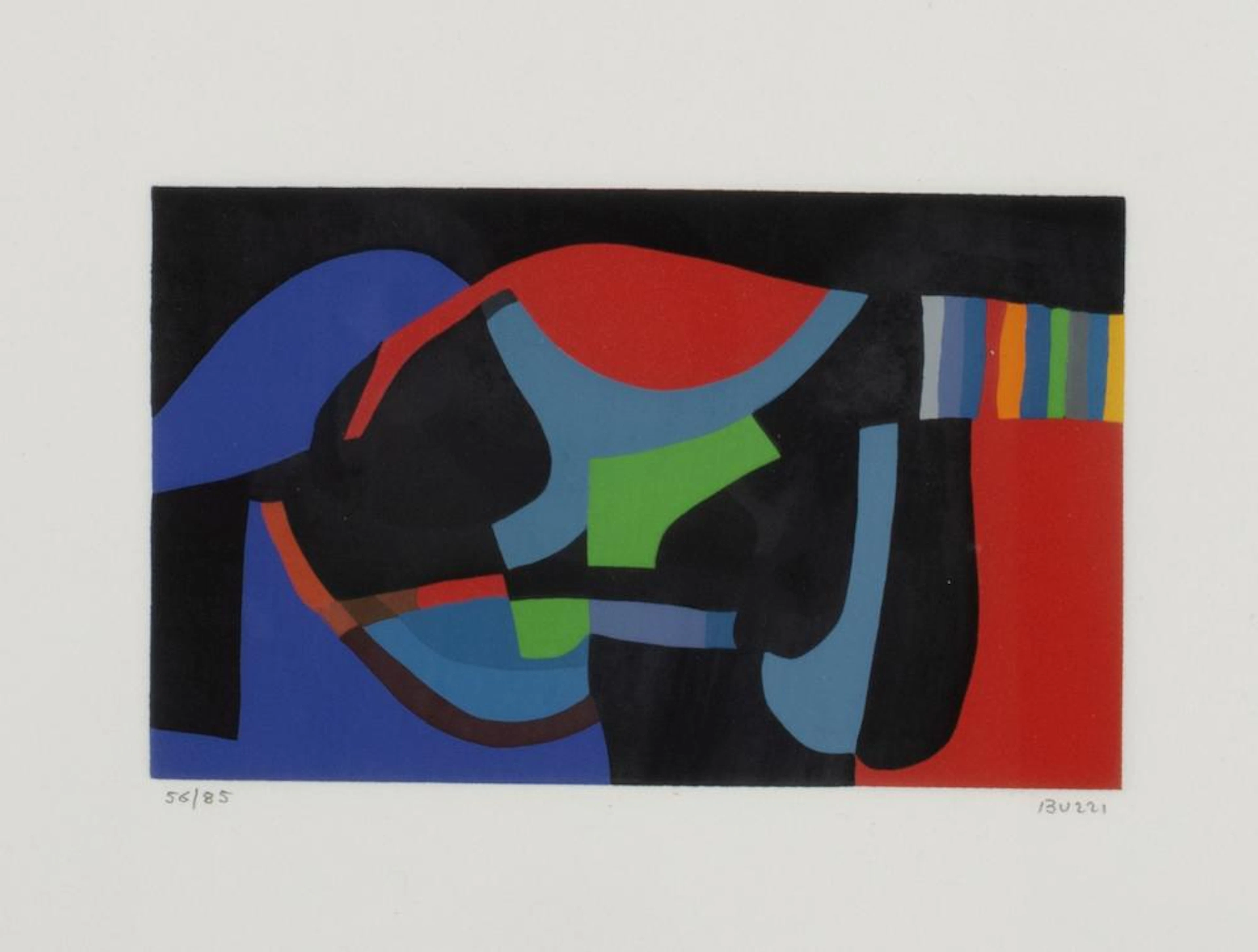 Alberto Burri (Città di Castello 1915-Nizza 1995) - Serigrafia, 1983
