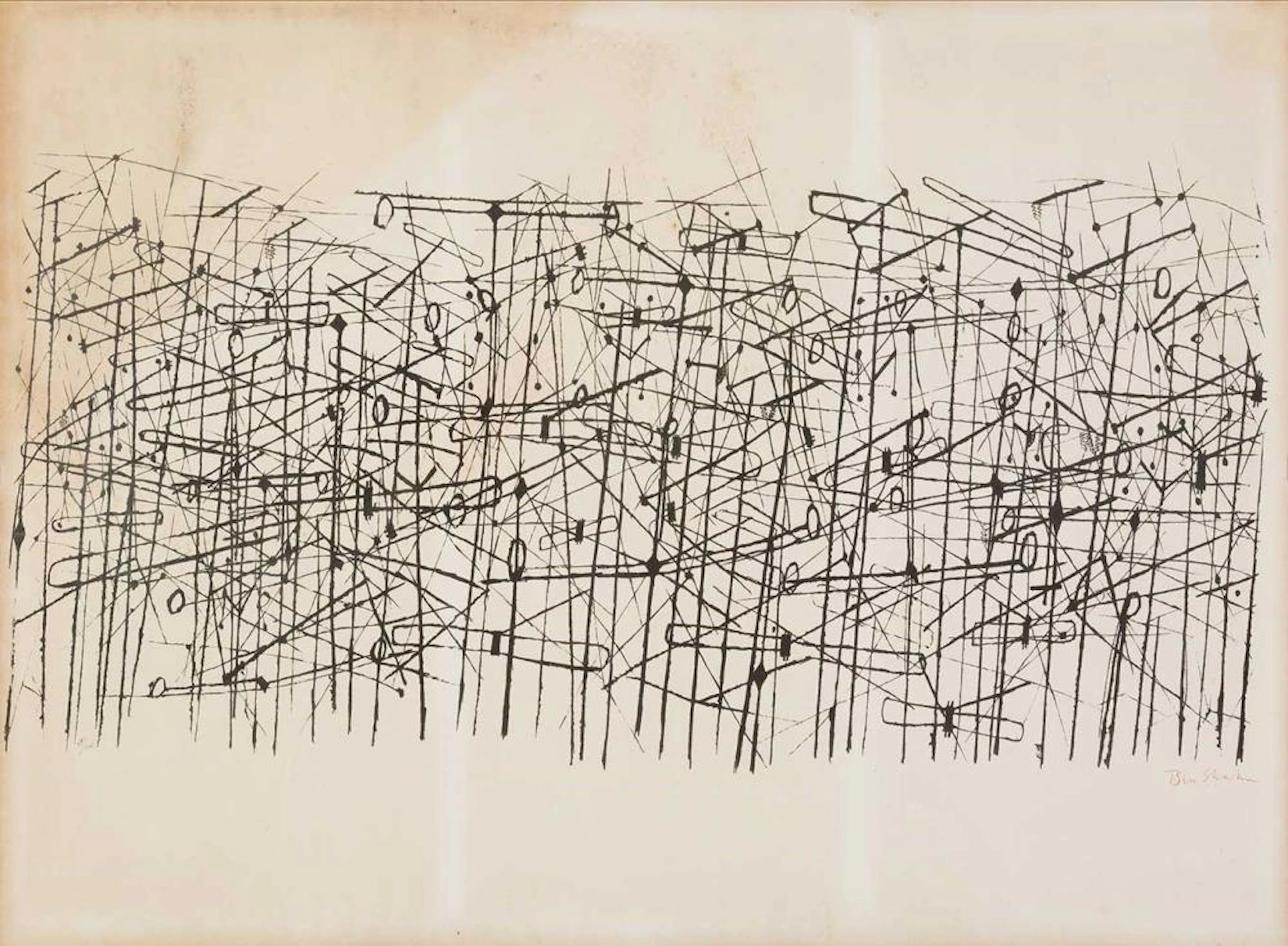 Ben Shahn (Kovno 1898-New York 1969) - TV antennale