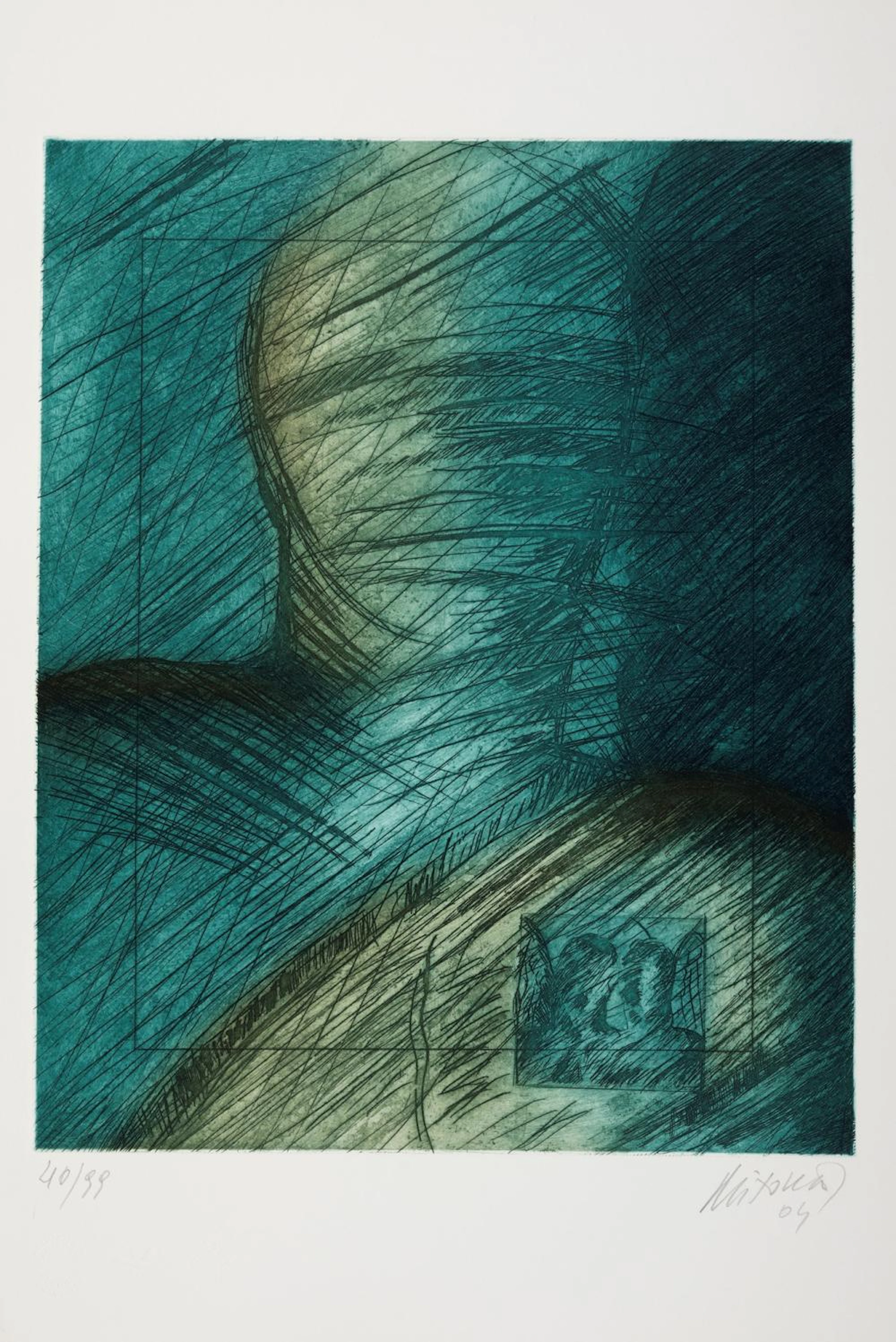 Igor Mitoraj (Oederan 1944-Parigi 2014) - Green wrapped angel