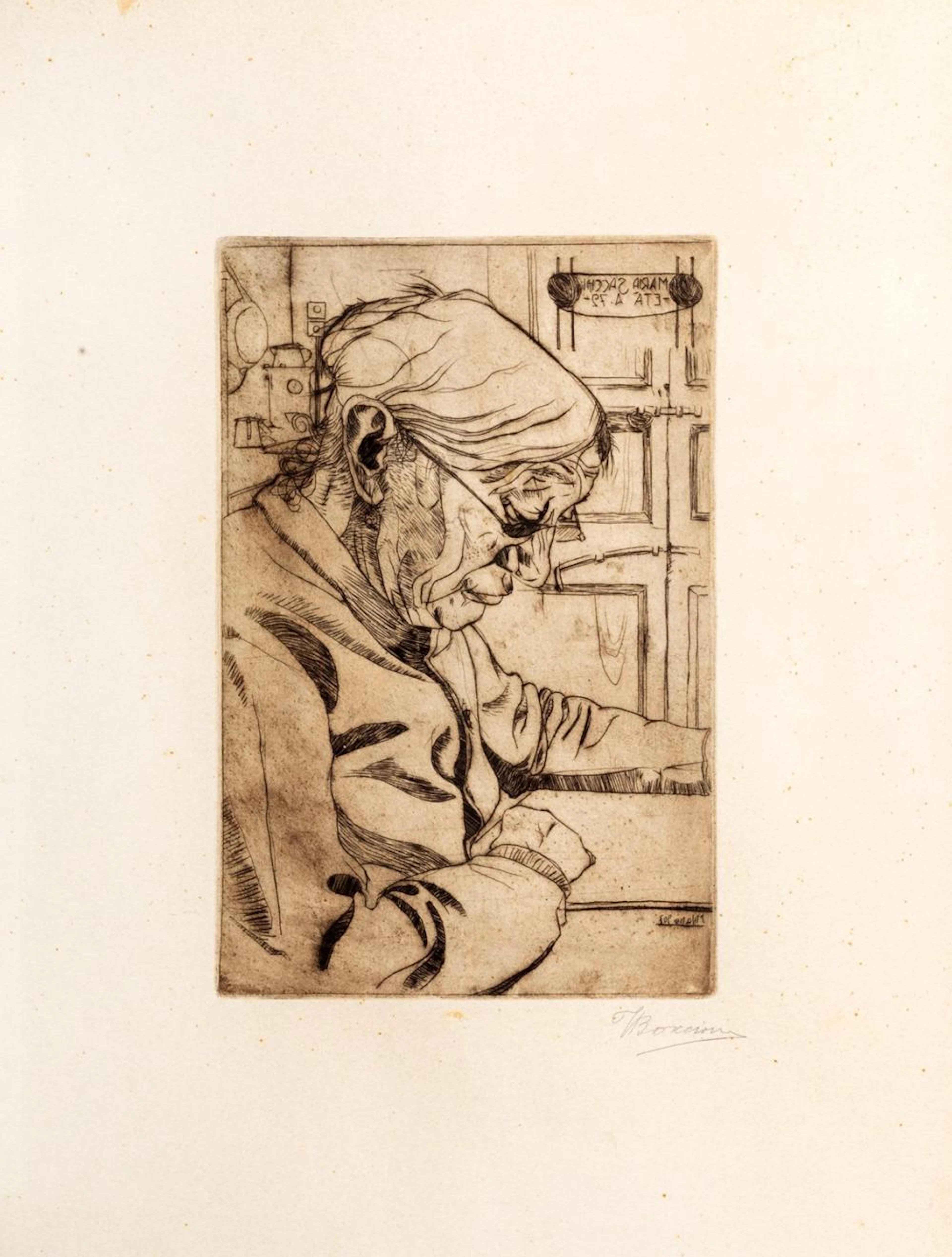 Umberto Boccioni (Reggio Calabria 1982-Verona 1916) - Maria Sacchi reading, 1907