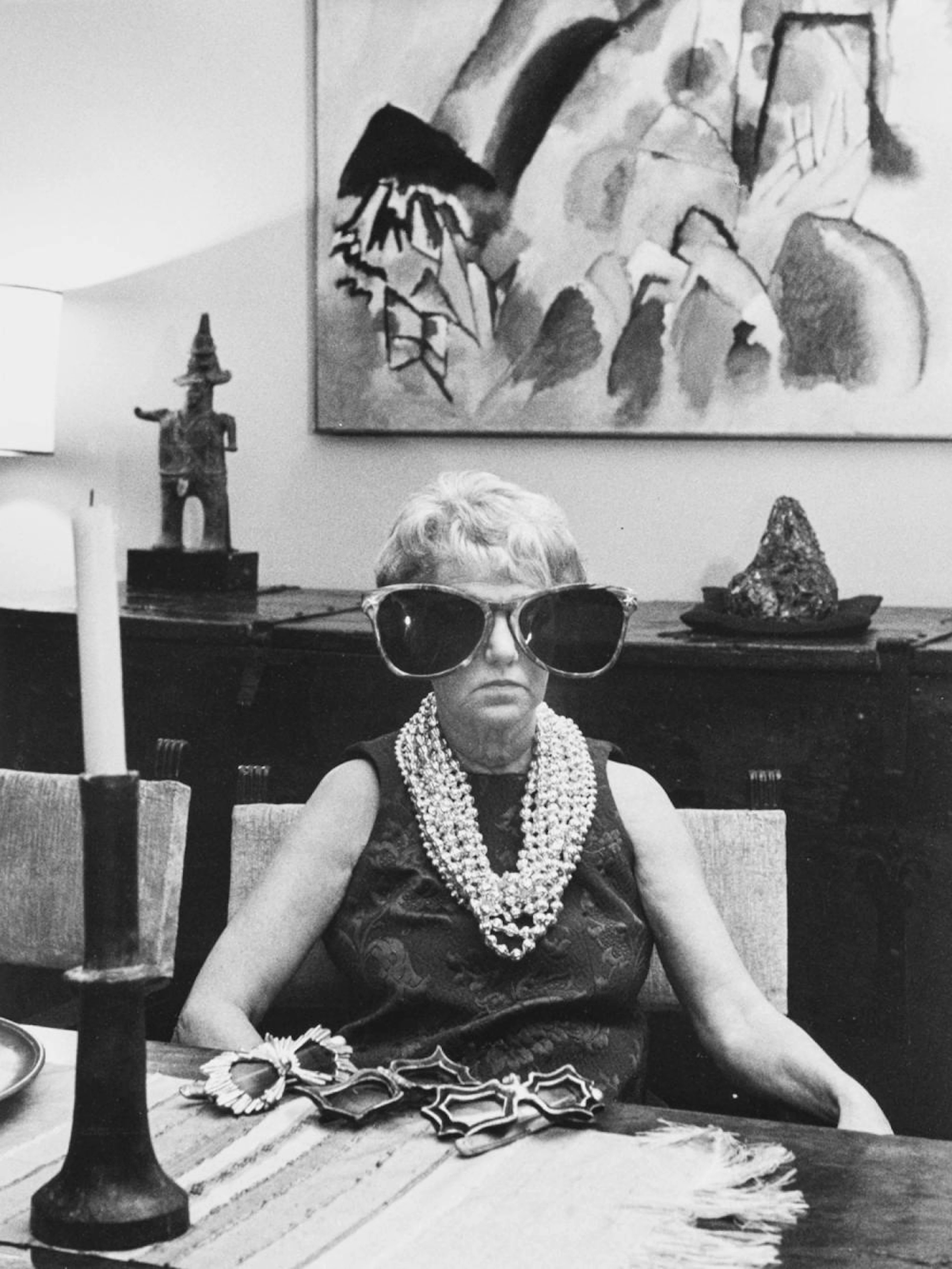 Camera Photo (XX sec.) - Peggy Guggenheim, years 1970